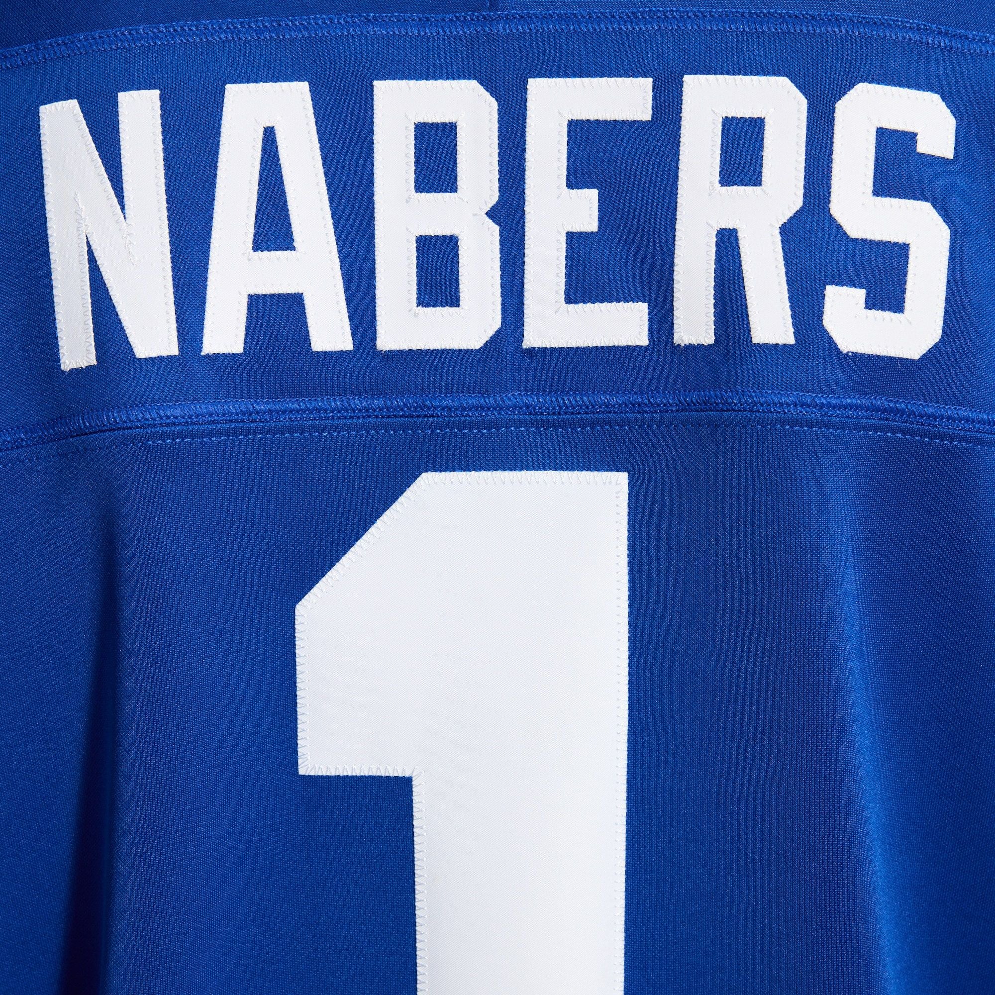 Men's New York Giants Malik Nabers Nike Royal Team Vapor Fuse Stitched Limited Jersey