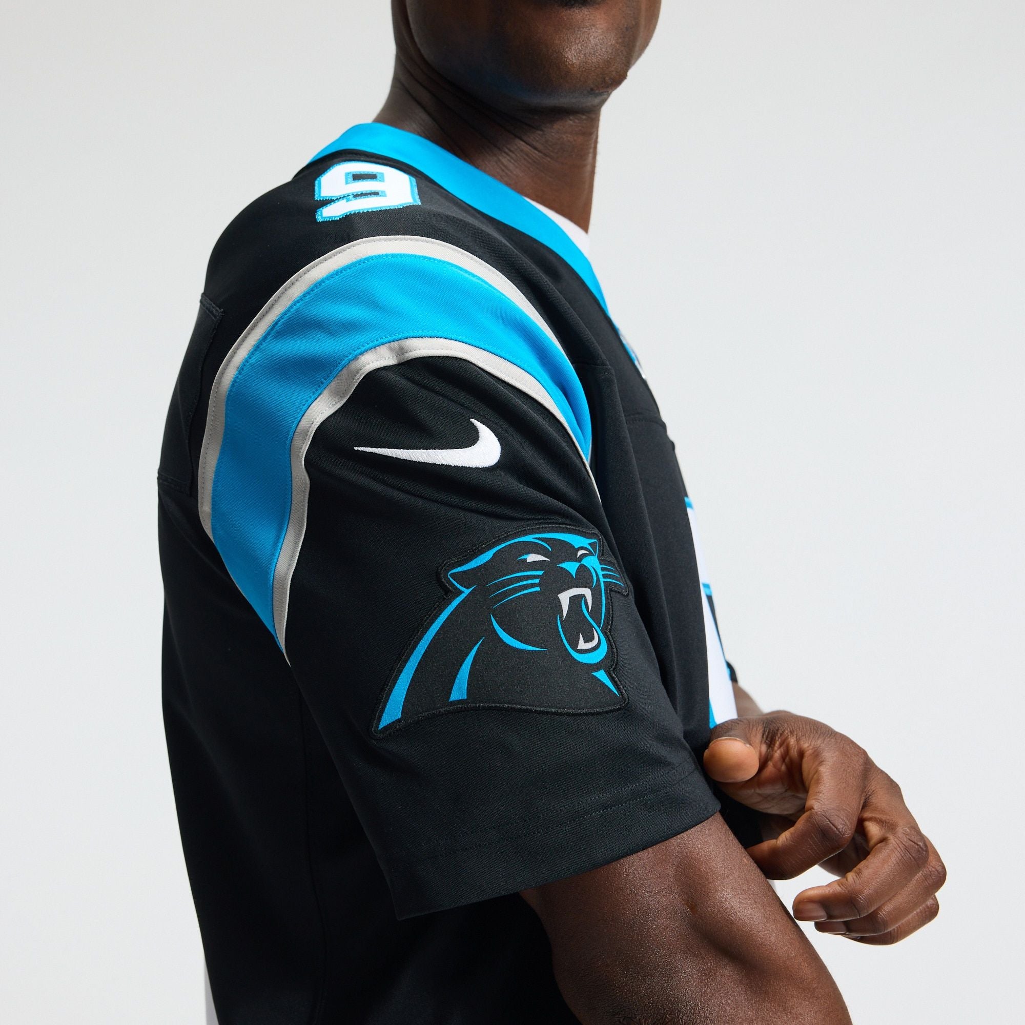 Men's Carolina Panthers Bryce Young Nike Black Team Vapor Fuse Stitched Limited Jersey