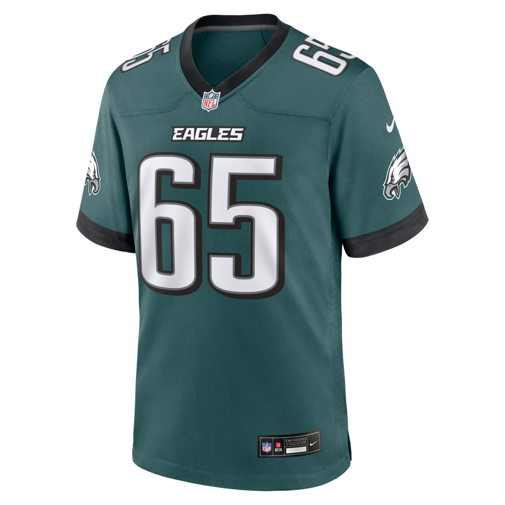 Men's Philadelphia Eagles Lane Johnson Nike Midnight Green Team Game Jersey