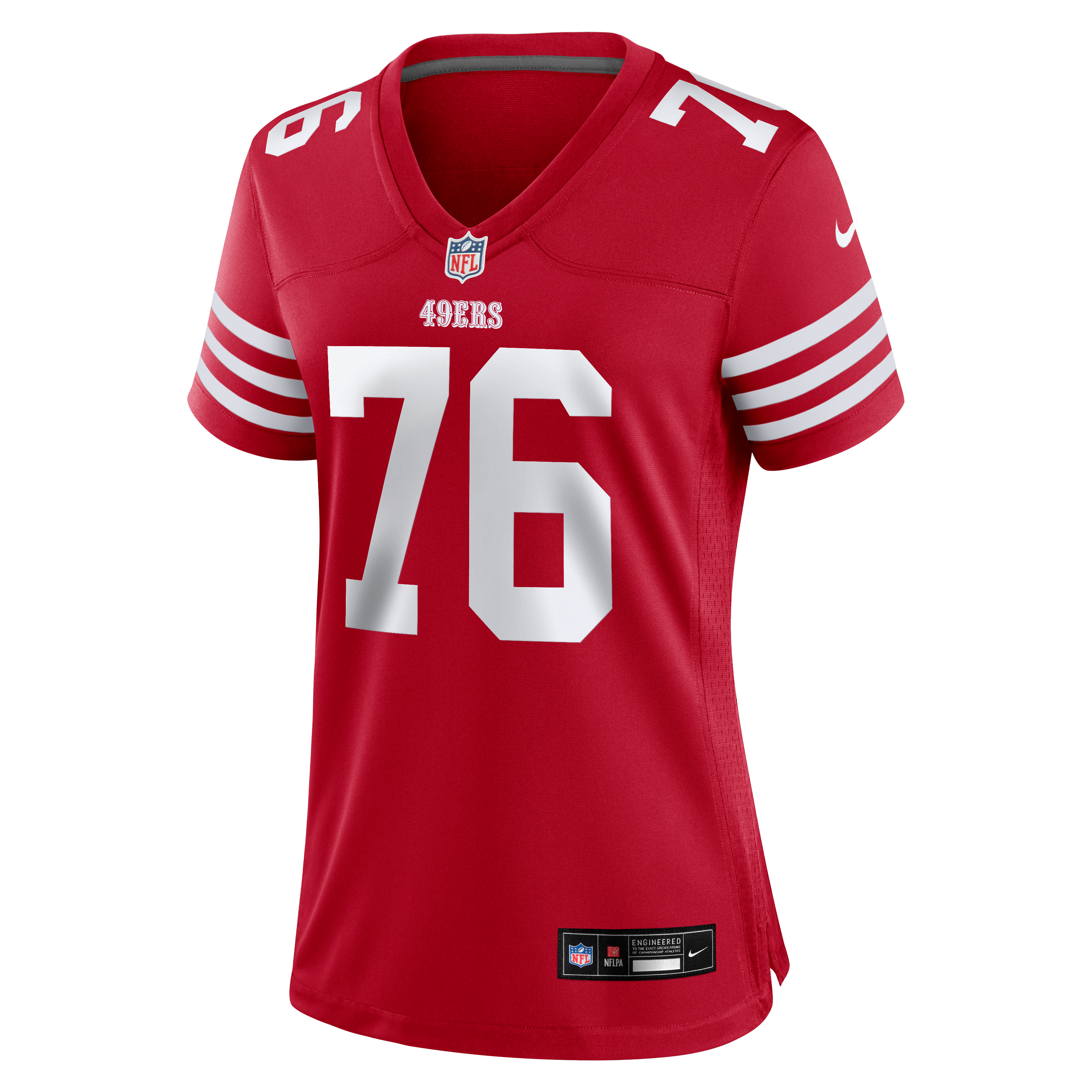 Women's San Francisco 49Ers Vederian Lowe Nike Scarlet Team Game Jersey