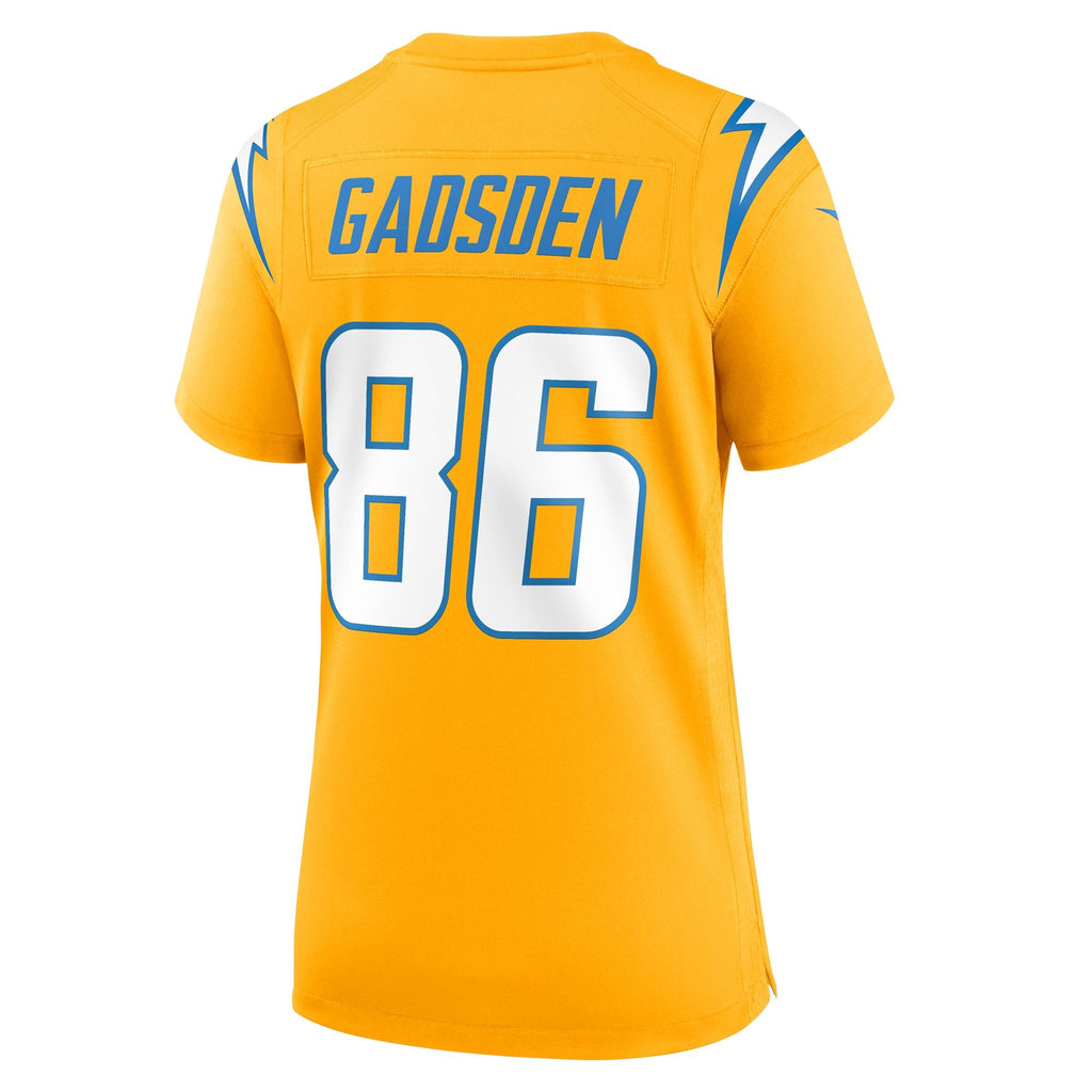 Women's Los Angeles Chargers Oronde Gadsden Nike Gold Alternate Charger Power Game Jersey