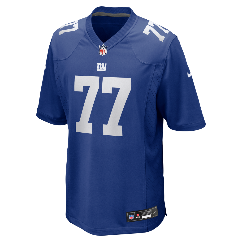 Men's New York Giants Daniel Faalele Nike Royal Team Game Jersey