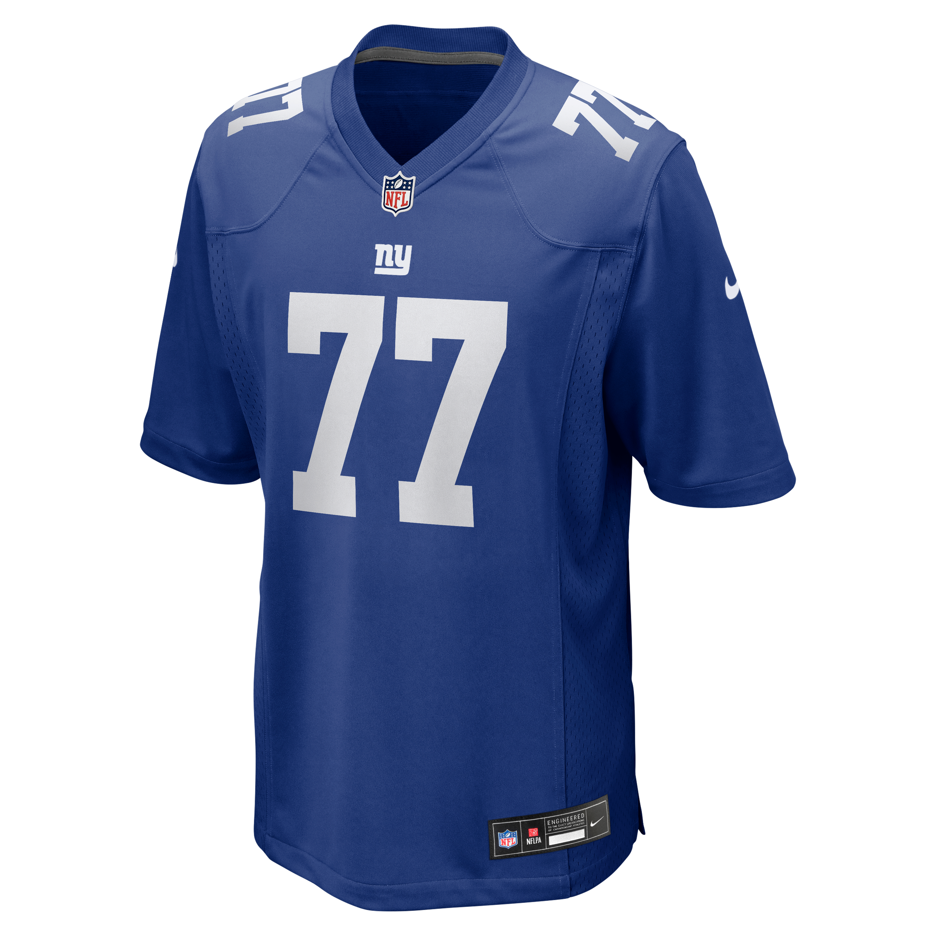 Men's New York Giants Daniel Faalele Nike Royal Team Game Jersey
