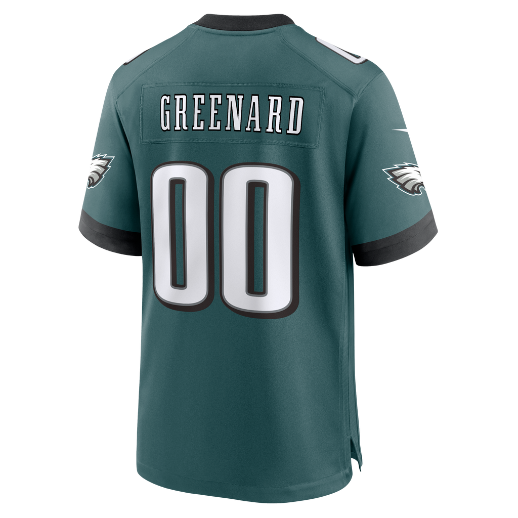 Men's Philadelphia Eagles Jonathan Greenard Nike Midnight Green Game Jersey