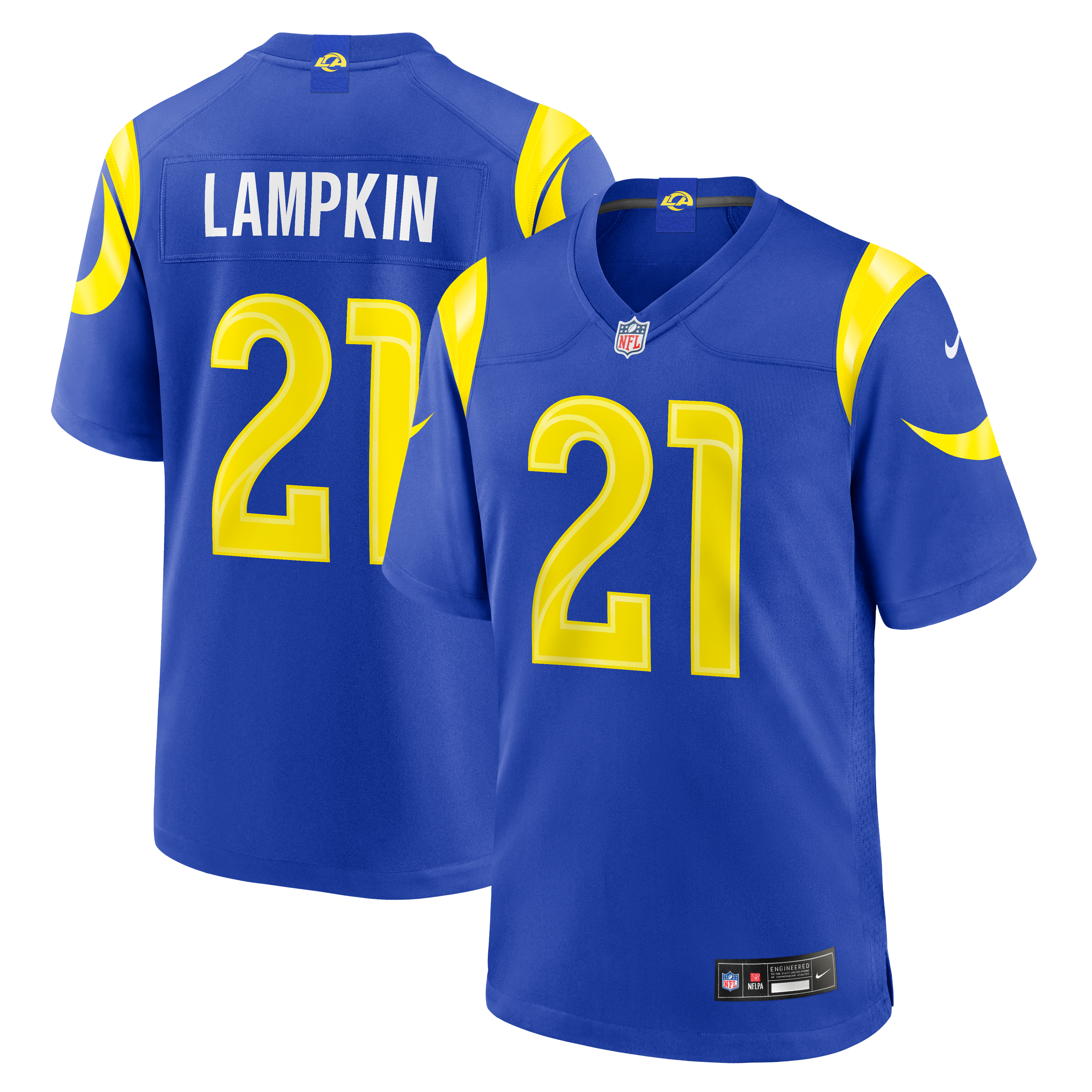 Men's Los Angeles Rams Cam Lampkin Nike Royal Team Game Jersey