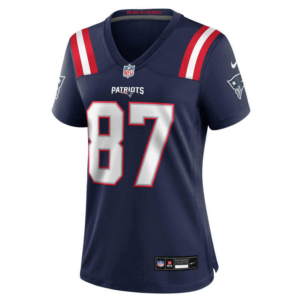 Women's New England Patriots Romeo Doubs Nike Navy Game Jersey