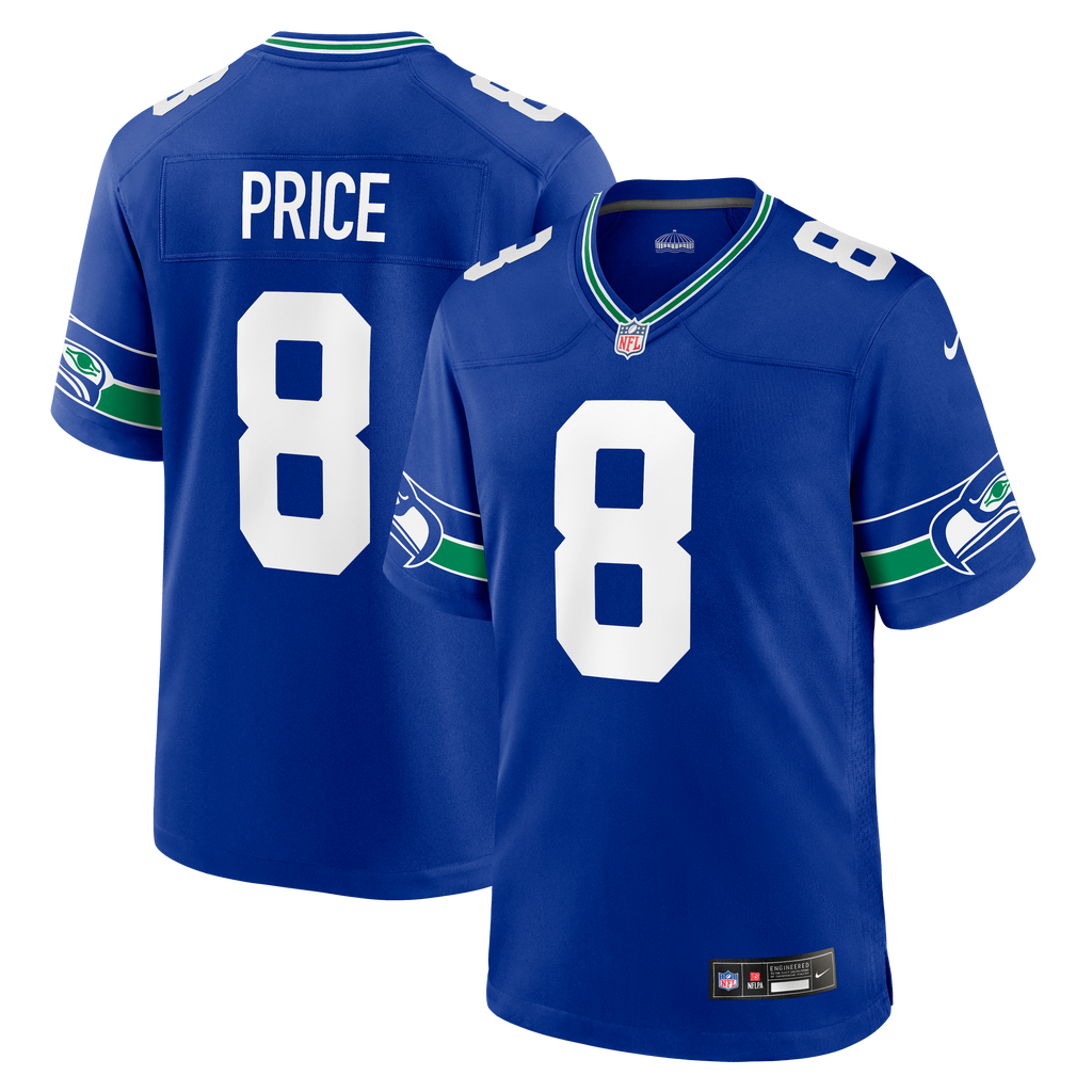 Men's Seattle Seahawks Jadarian Price Nike Royal Alternate Game Jersey