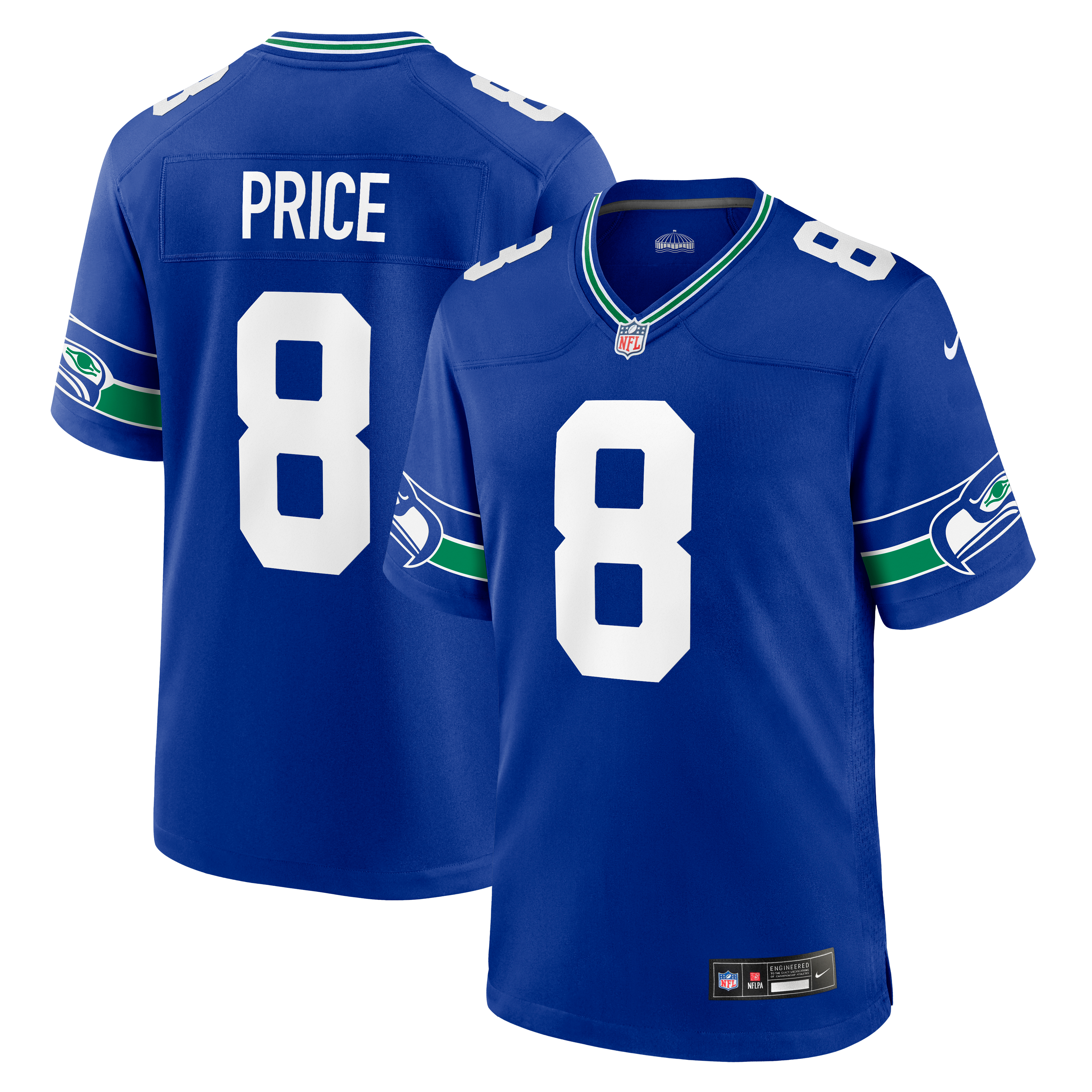 Men's Seattle Seahawks Jadarian Price Nike Royal Alternate Game Jersey