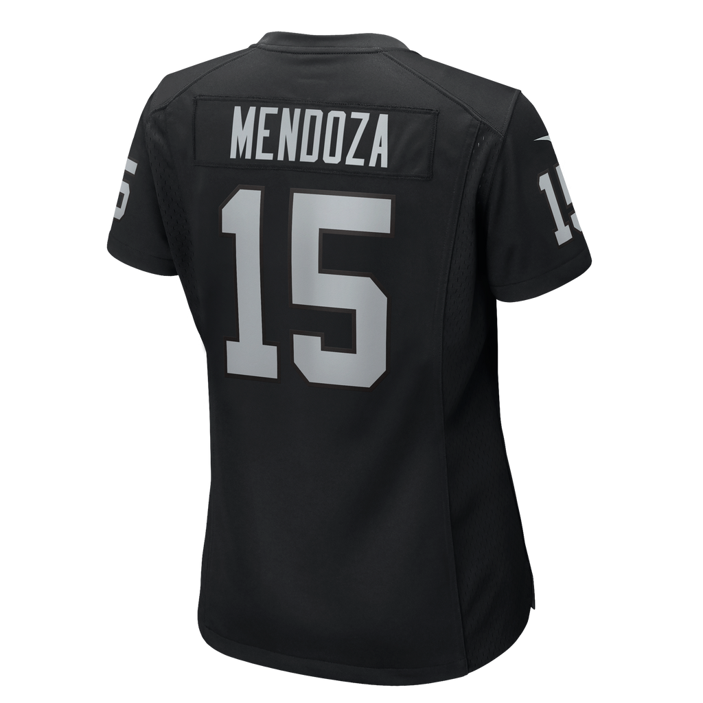 Women's Las Vegas Raiders Fernando Mendoza Nike Black Team Game Player Jersey