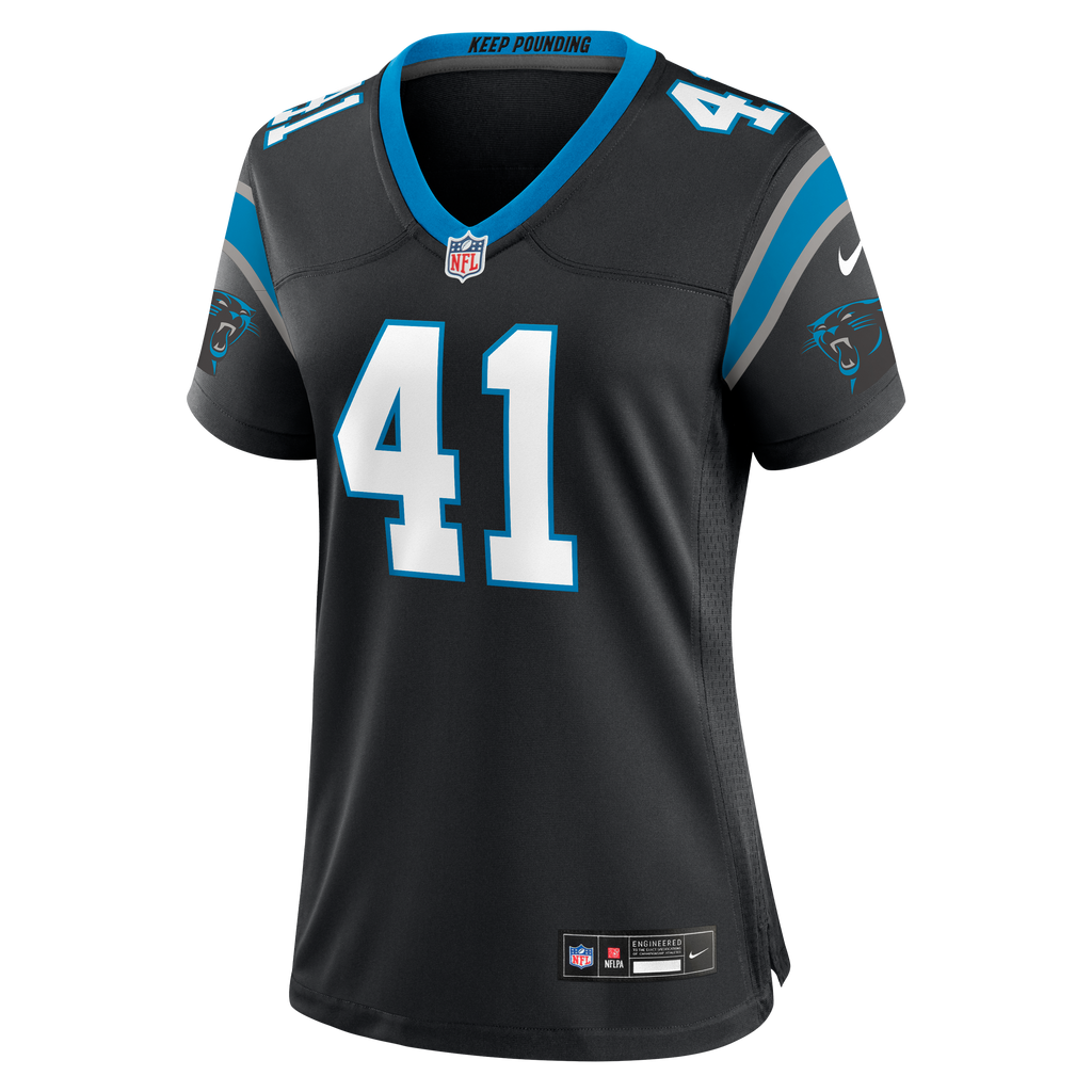 Women's Carolina Panthers Jacoby Windmon Nike Black Team Game Jersey