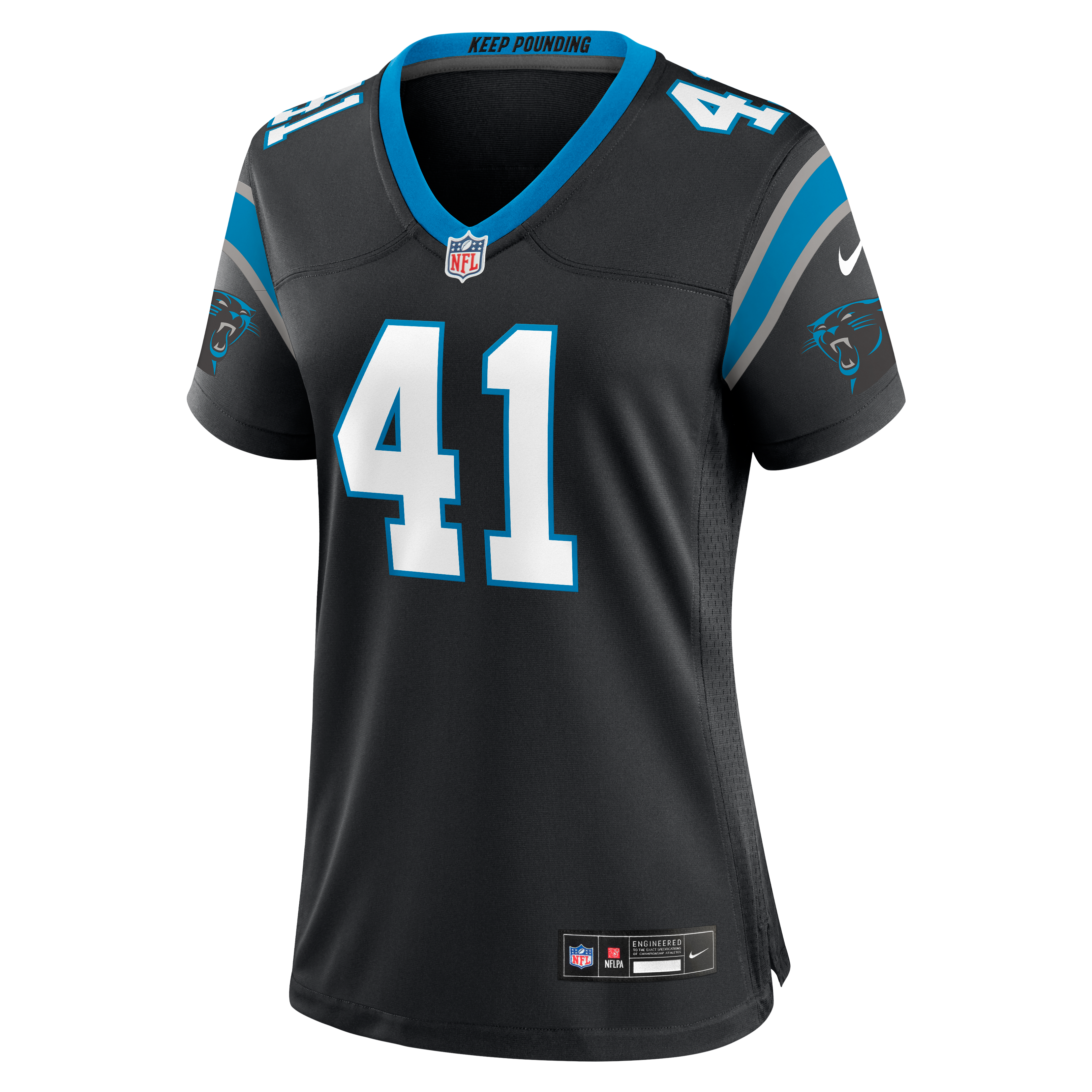 Women's Carolina Panthers Jacoby Windmon Nike Black Team Game Jersey