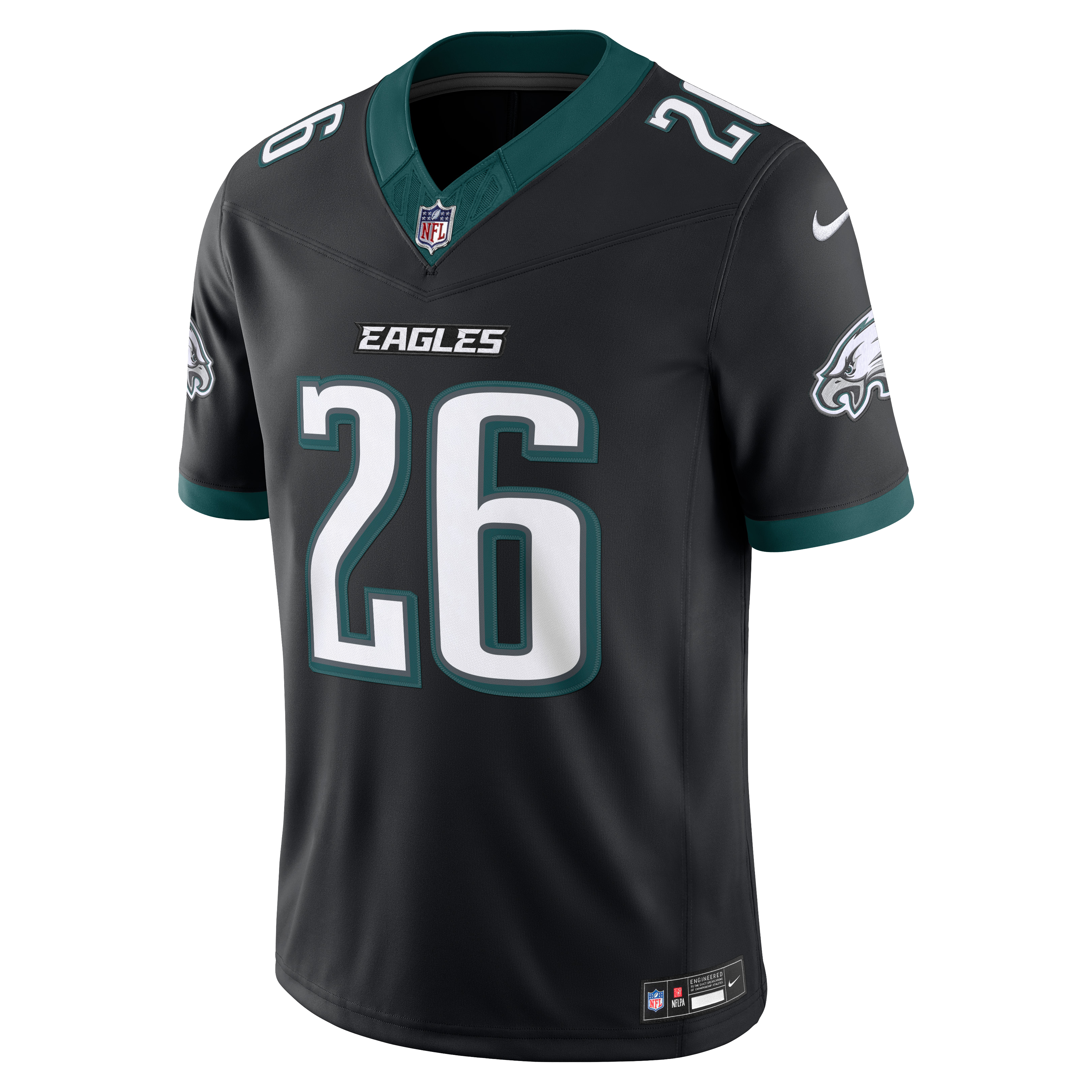 Men's Philadelphia Eagles Saquon Barkley Nike Black Alternate Vapor Fuse Stitched Limited Jersey