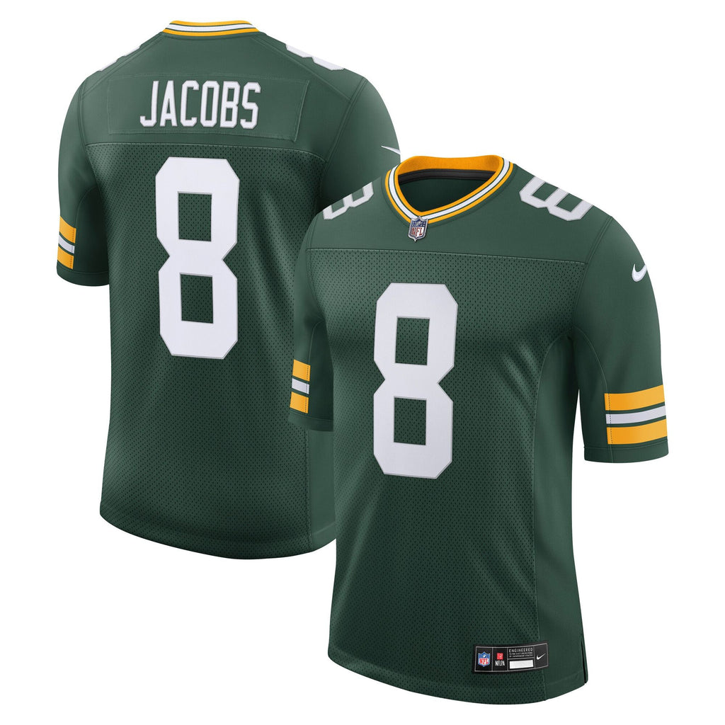 Men's Green Bay Packers Josh Jacobs Nike Green Vapor Untouchable Stitched Limited Jersey