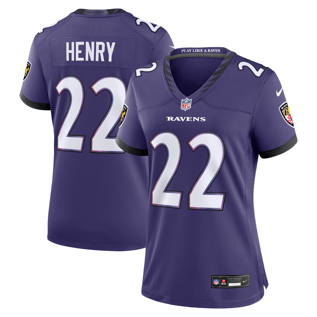 Women's Baltimore Ravens Derrick Henry Nike Purple Team Game Jersey