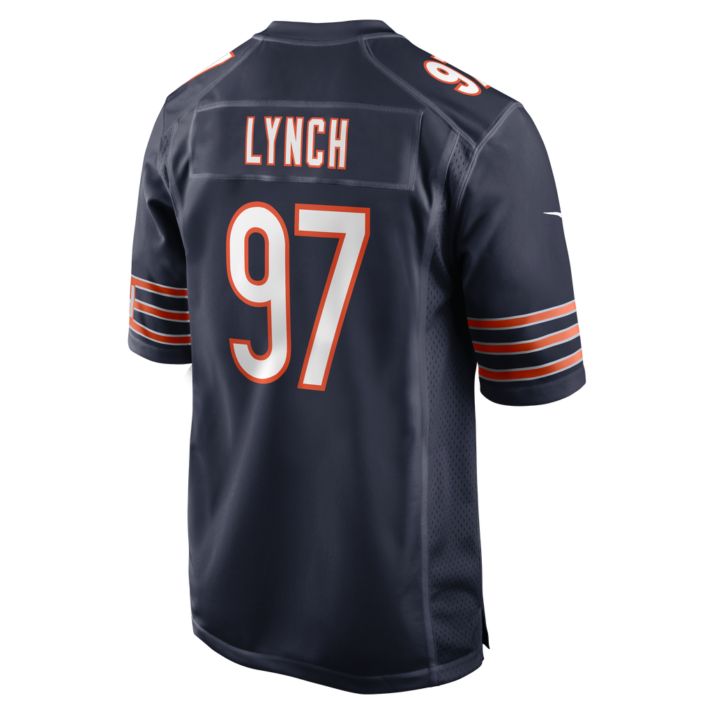 Men's Chicago Bears James Lynch Nike Navy Team Game Jersey