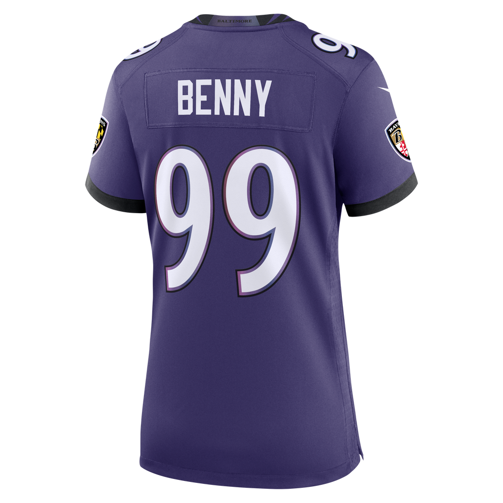 Women's Baltimore Ravens Rayshaun Benny Nike Purple Team Game Jersey