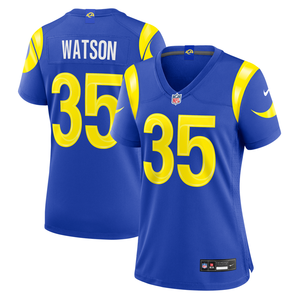 Women's Los Angeles Rams Jaylen Watson Nike Royal Team Game Jersey