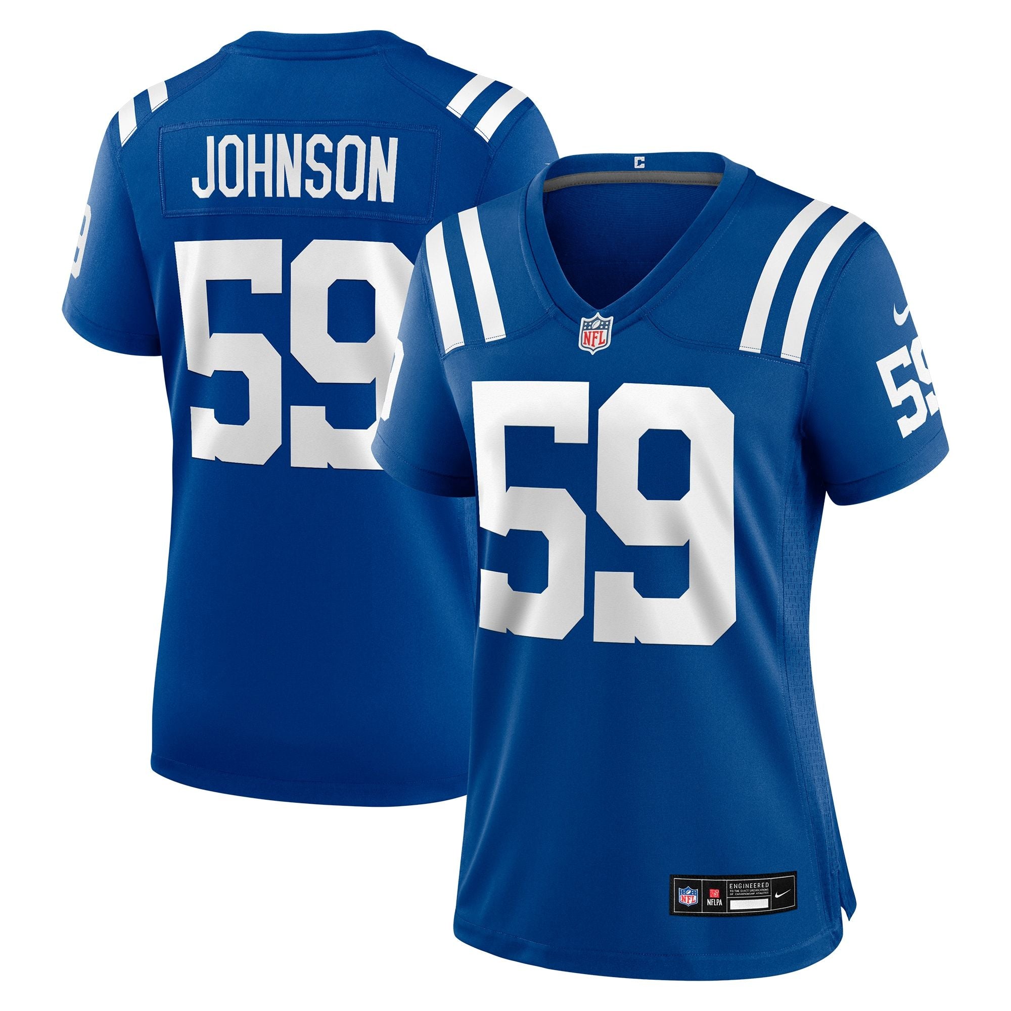 Women's Indianapolis Colts Buddy Johnson Nike Royal Team Game Jersey