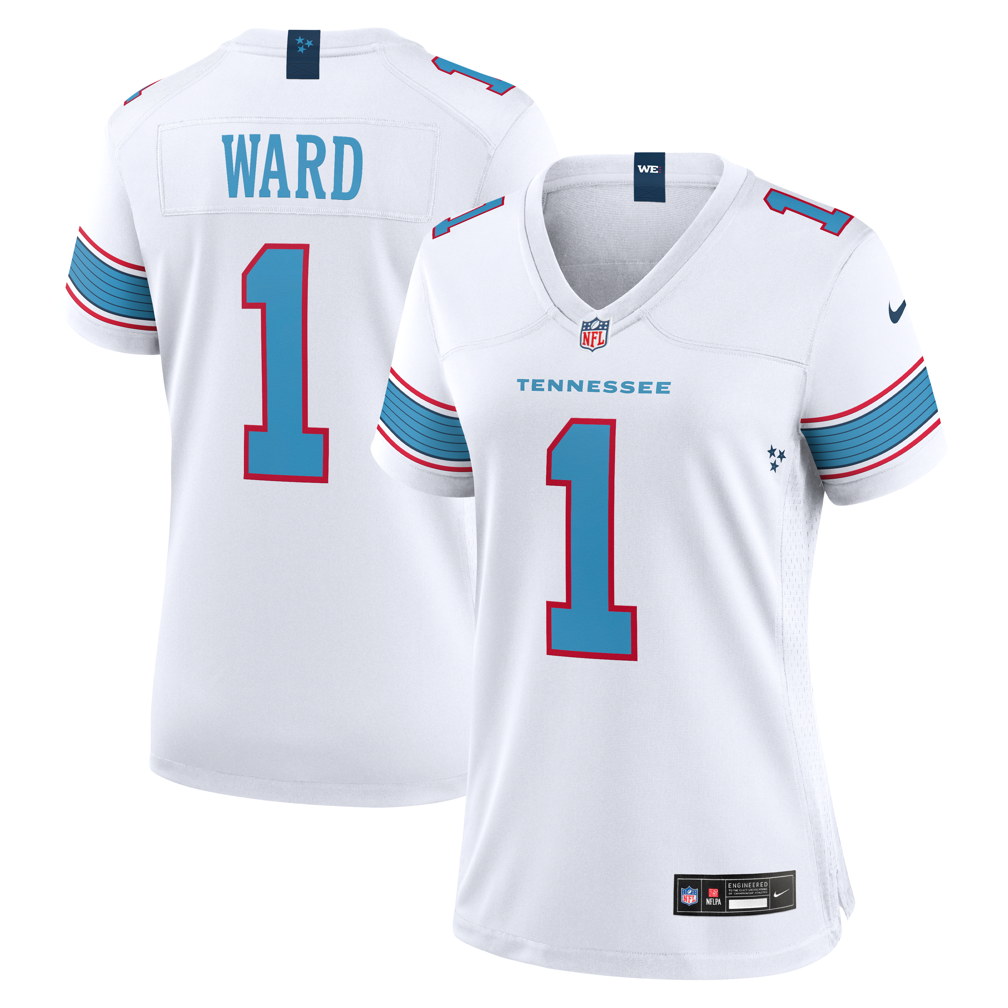 Women's Tennessee Titans Cameron Ward Nike White Game Jersey