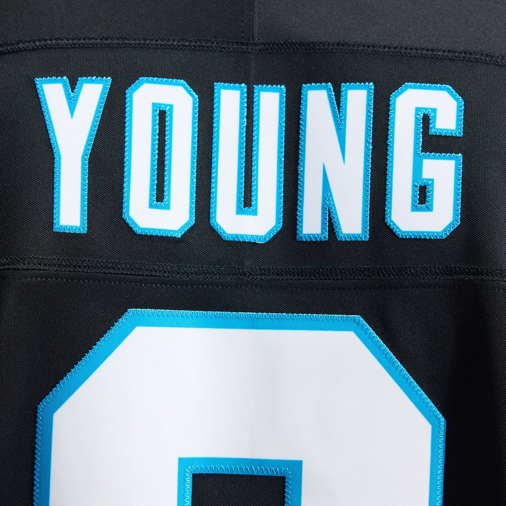Men's Carolina Panthers Bryce Young Nike Black Team Vapor Fuse Stitched Limited Jersey
