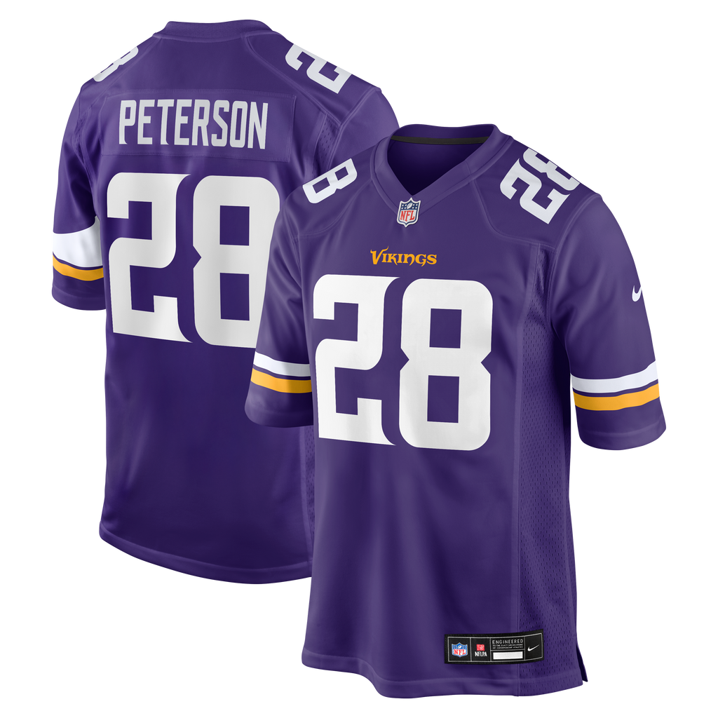 Men's Minnesota Vikings Adrian Peterson Nike Purple Team Retired Game Jersey