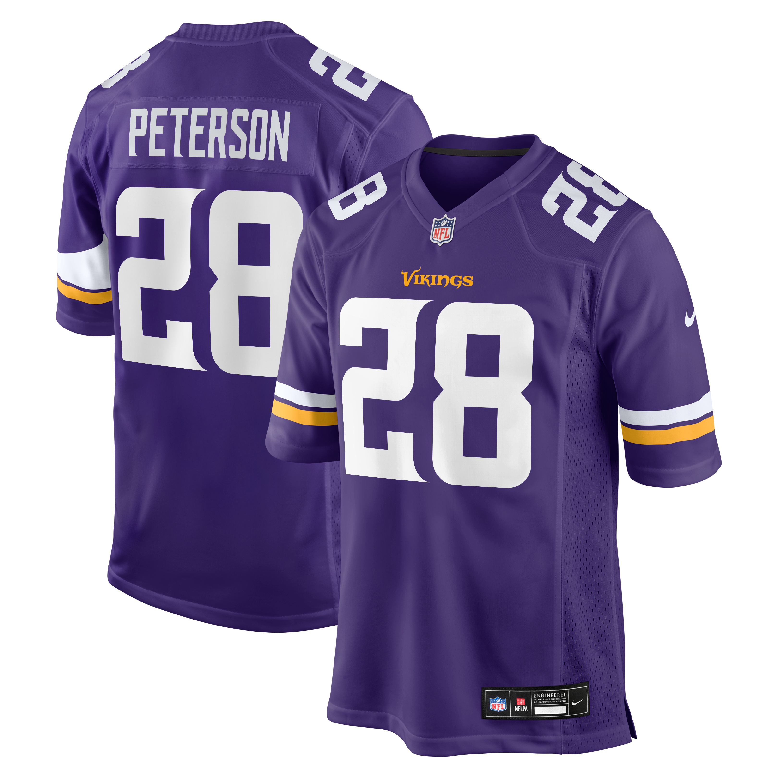 Men's Minnesota Vikings Adrian Peterson Nike Purple Team Retired Game Jersey