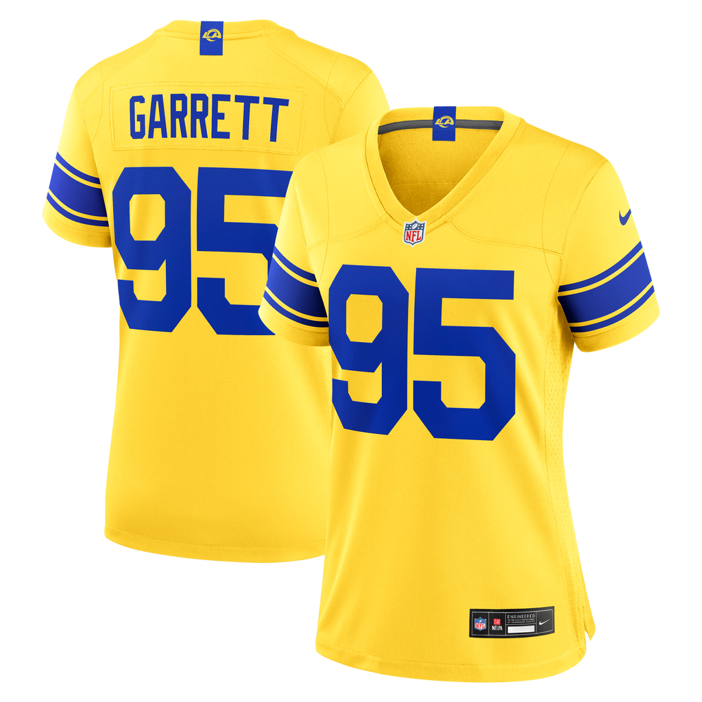Women's Los Angeles Rams Myles Garrett Nike Classic Sol Game Jersey