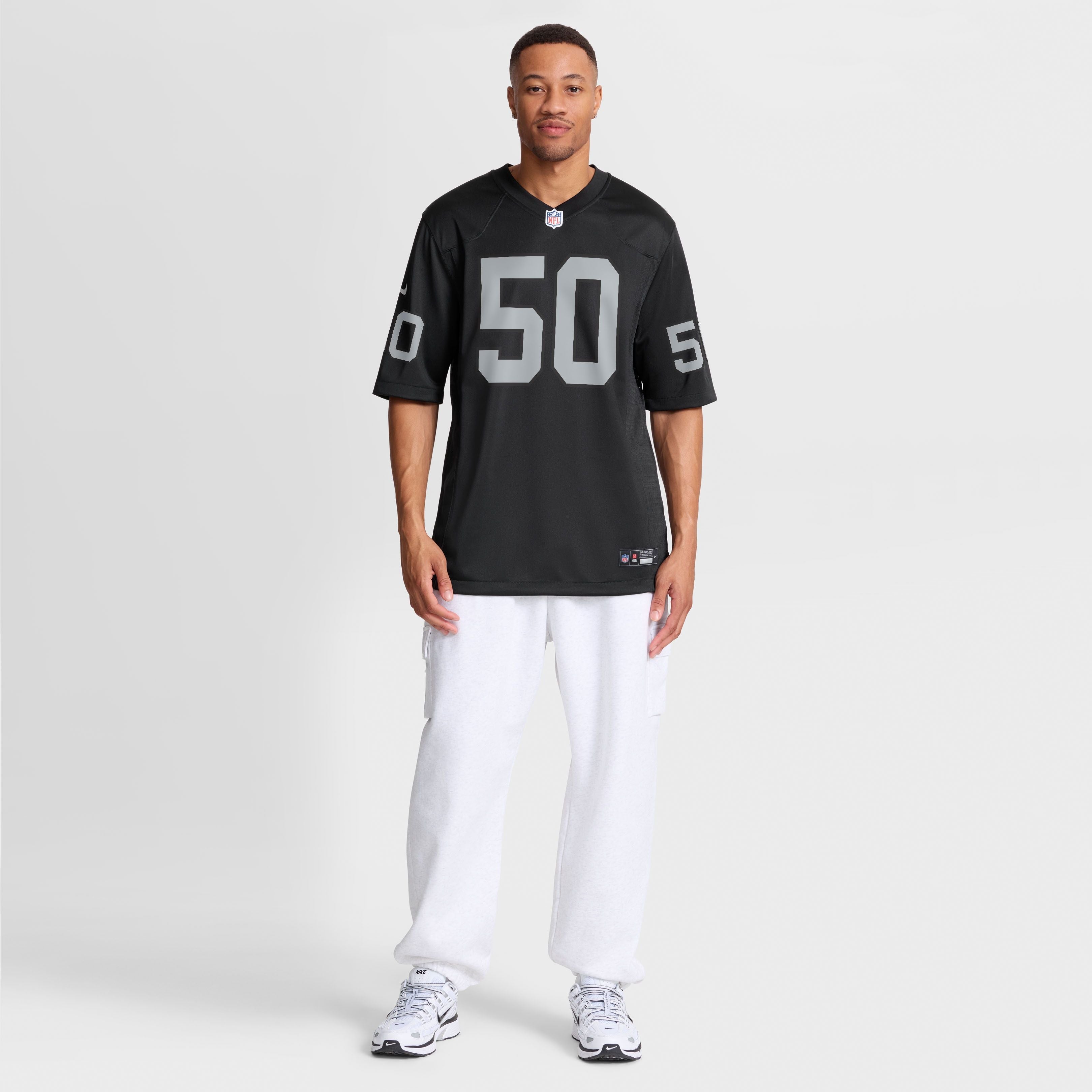 Men's Las Vegas Raiders Segun Olubi Nike Black Team Game Jersey