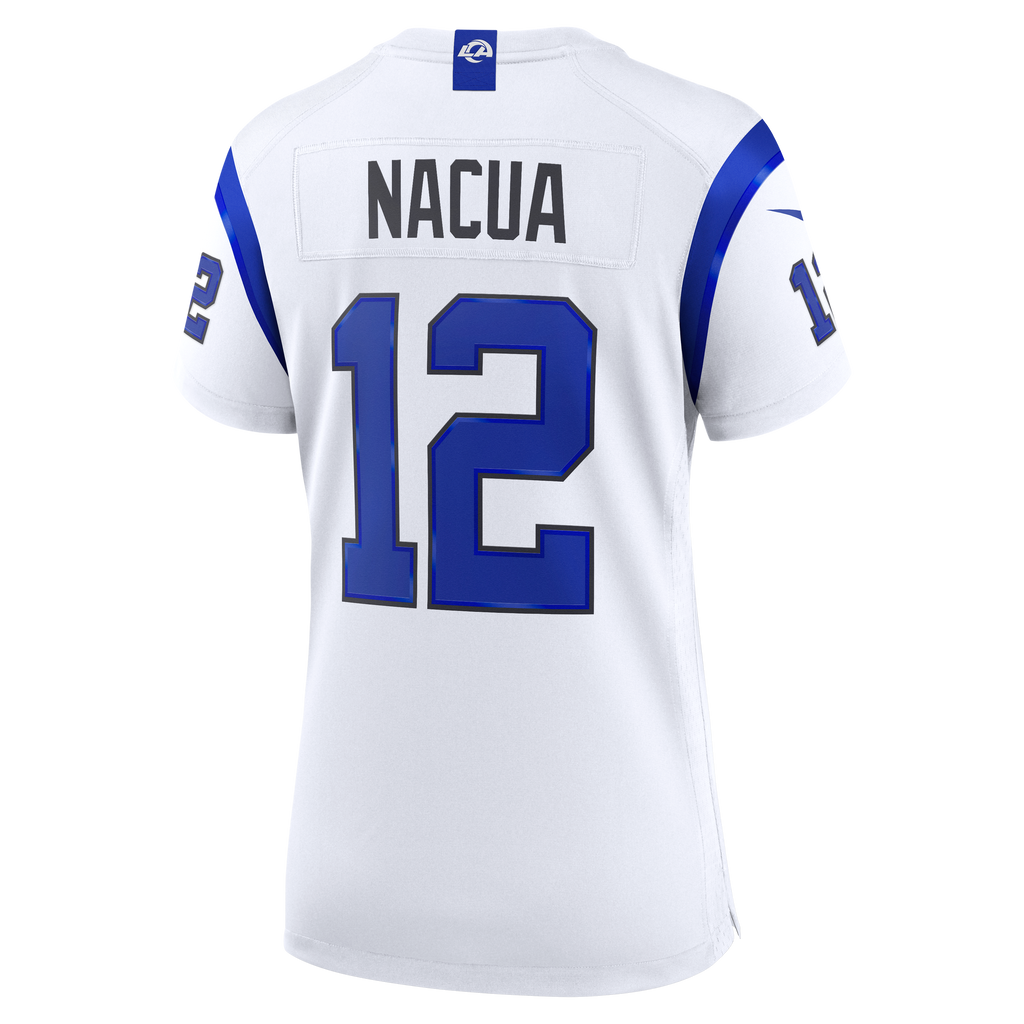 Women's Los Angeles Rams Puka Nacua Nike Fearsome White Game Jersey