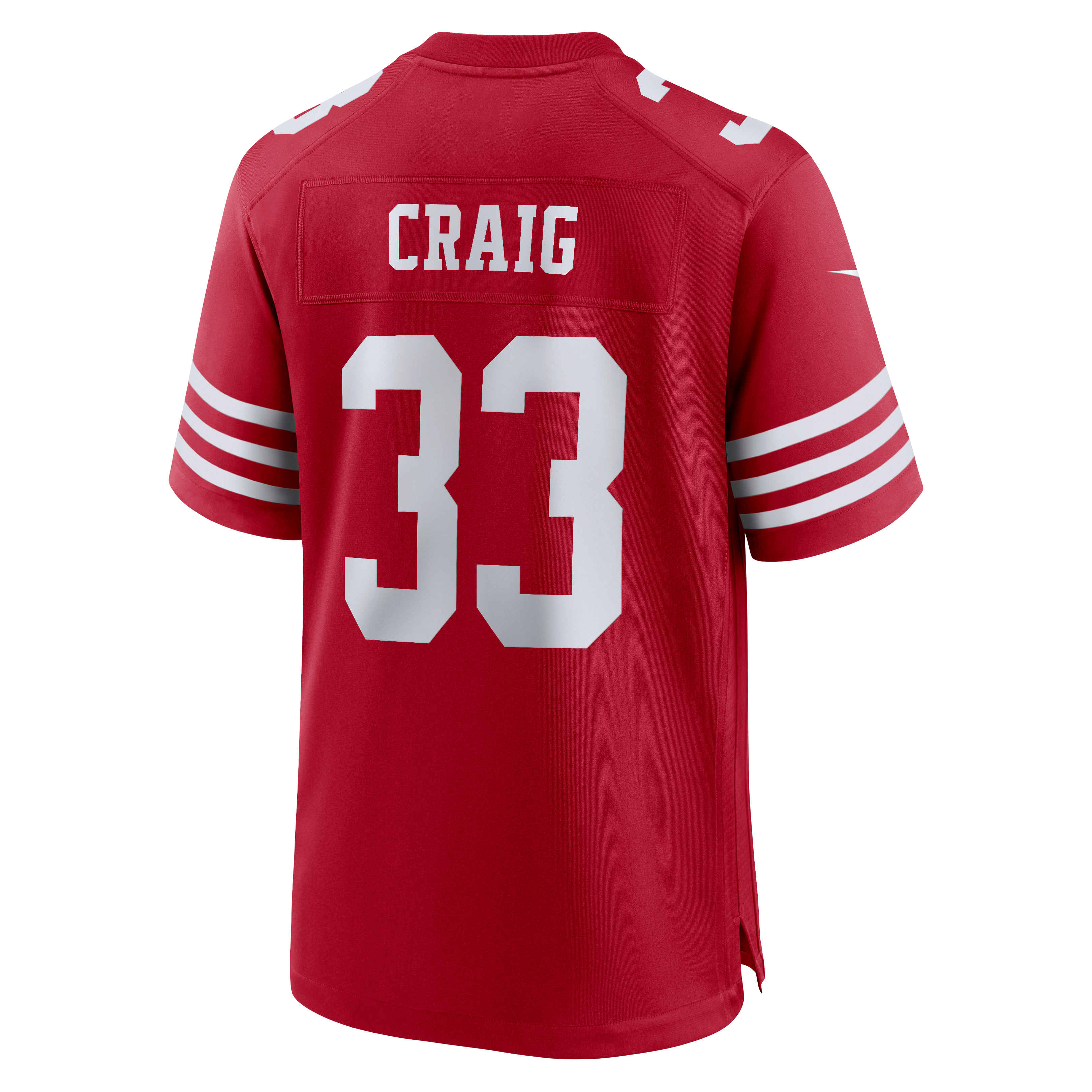 Men's San Francisco 49Ers Roger Craig Nike Scarlet Team Retired Game Jersey