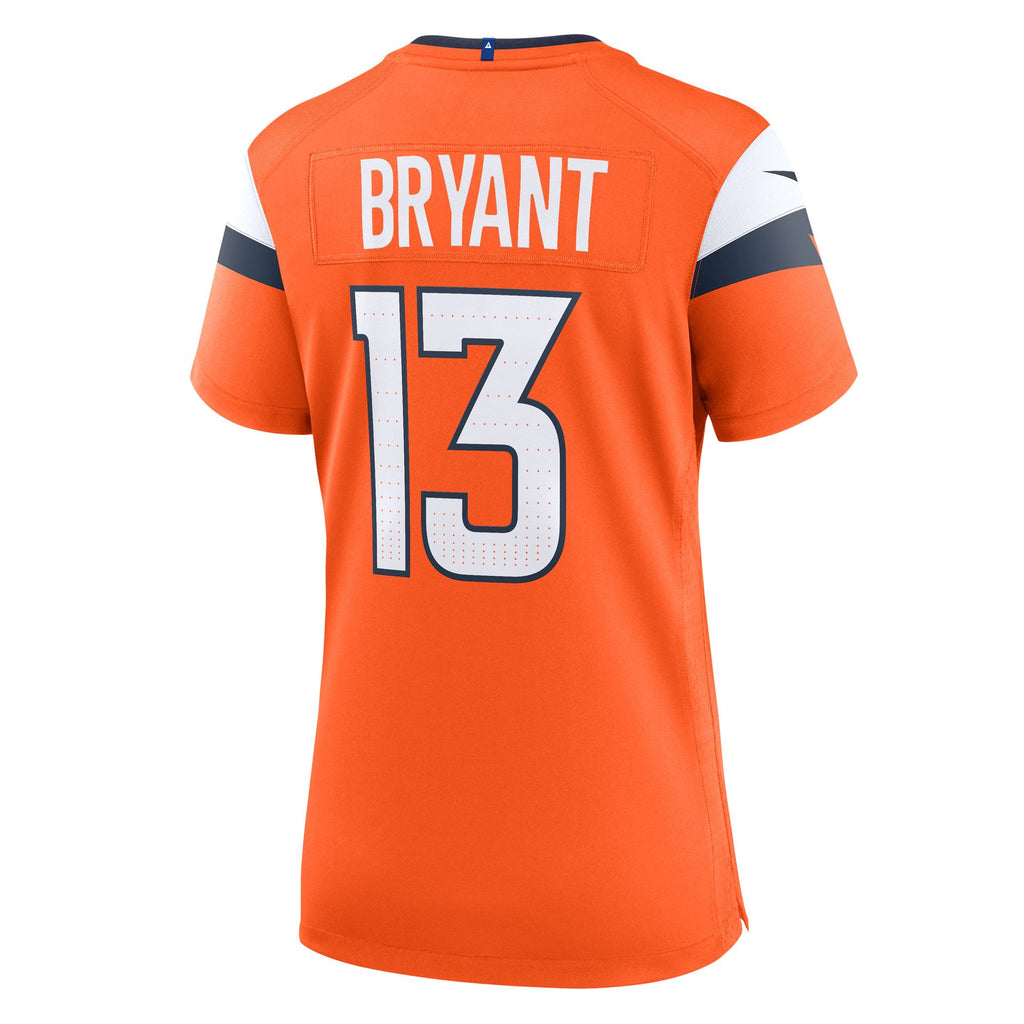 Women's Denver Broncos Pat Bryant Nike Orange Team Game Jersey