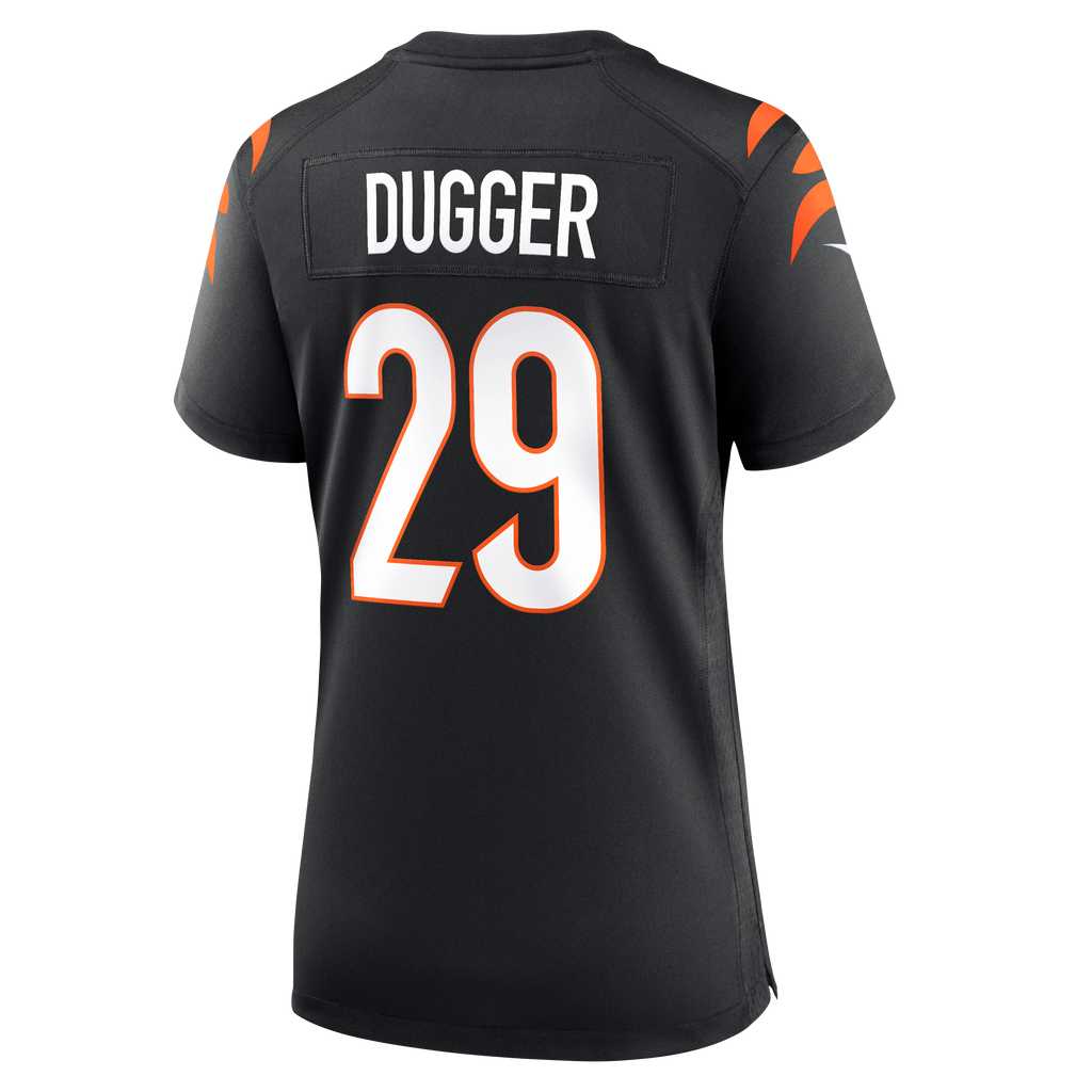 Women's Cincinnati Bengals Kyle Dugger Nike Black Team Game Jersey