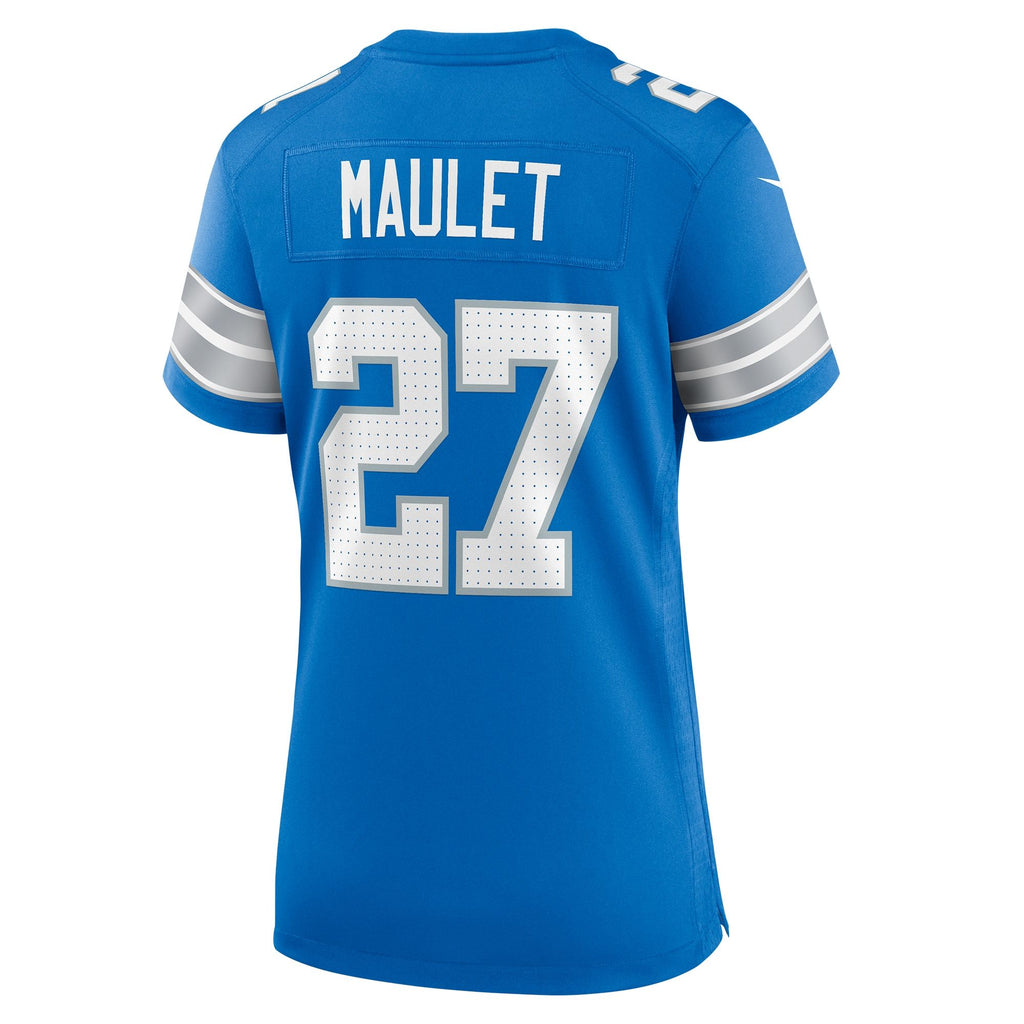 Women's Detroit Lions Arthur Maulet Nike Blue Team Game Jersey