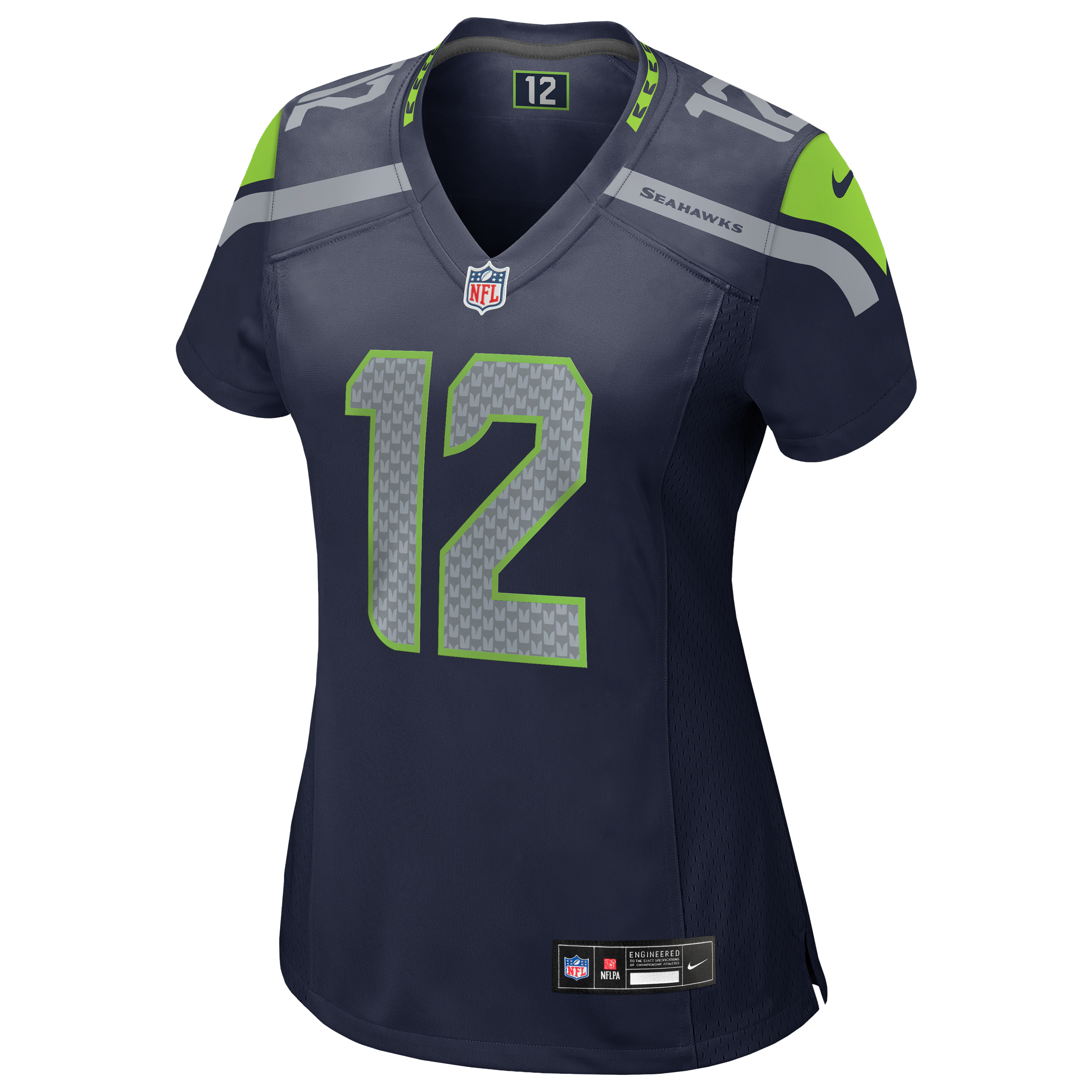 Women's Seattle Seahawks 12S Nike College Navy Team Game Jersey