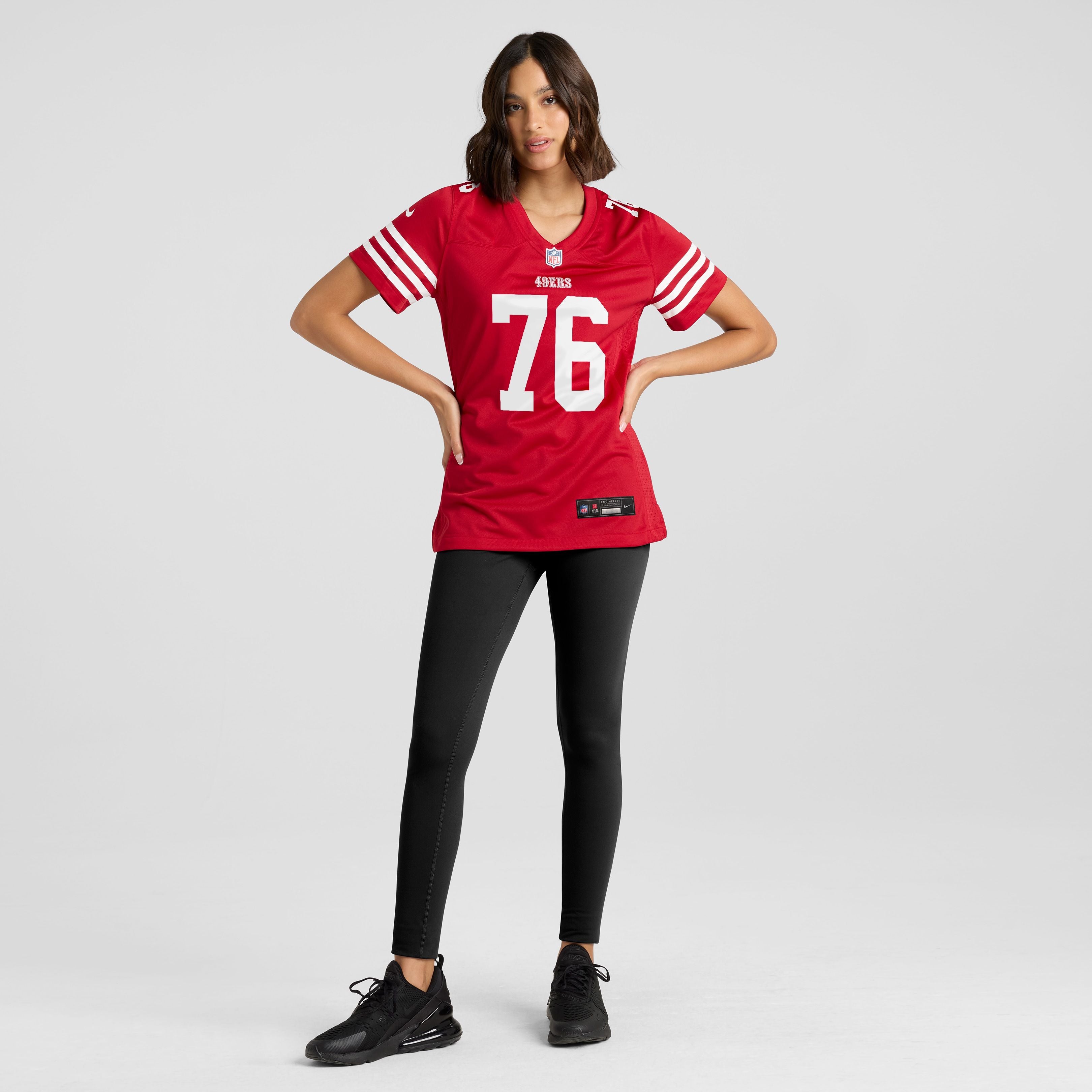 Women's San Francisco 49Ers Vederian Lowe Nike Scarlet Team Game Jersey