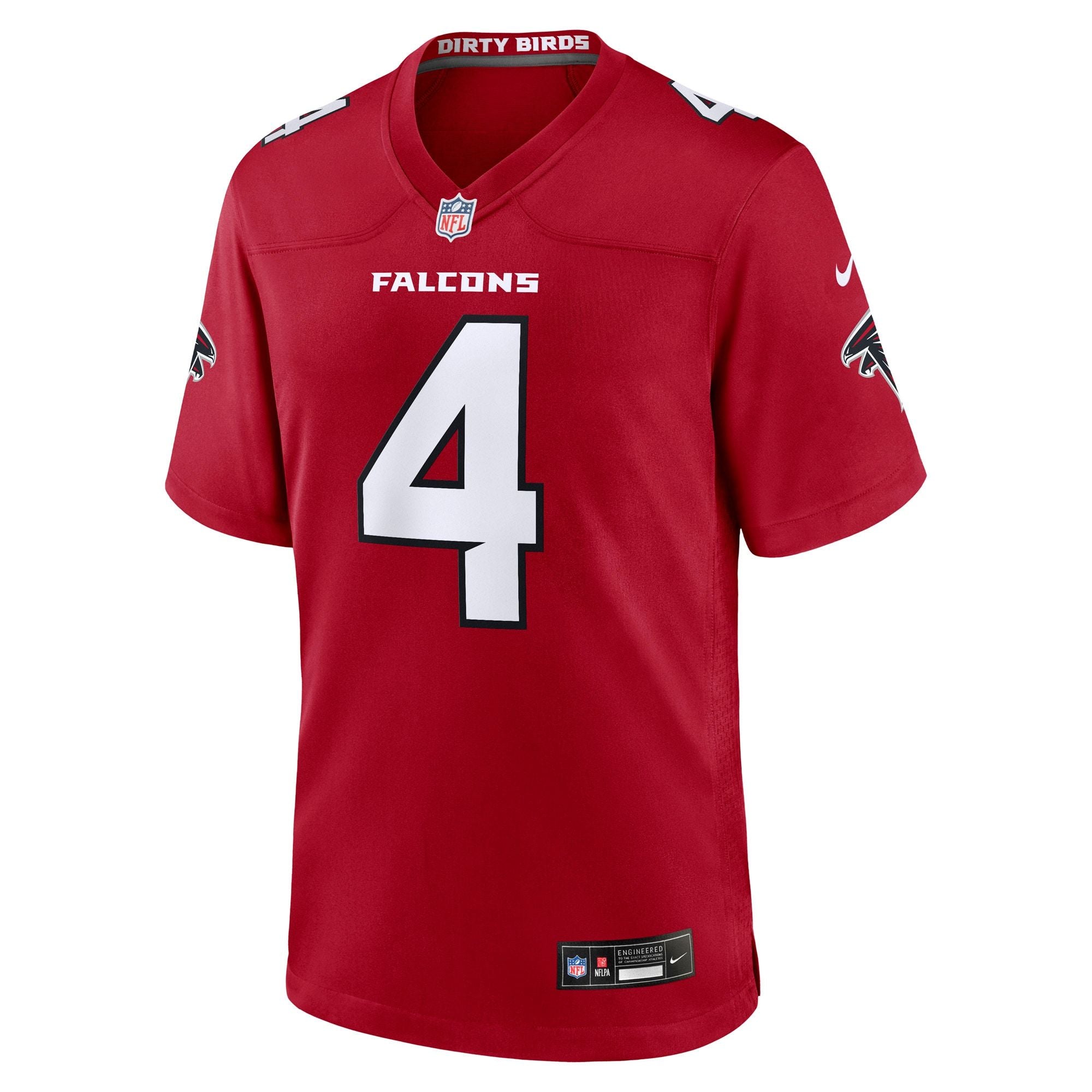 Men's Atlanta Falcons Jahan Dotson Nike Red Team Game Jersey