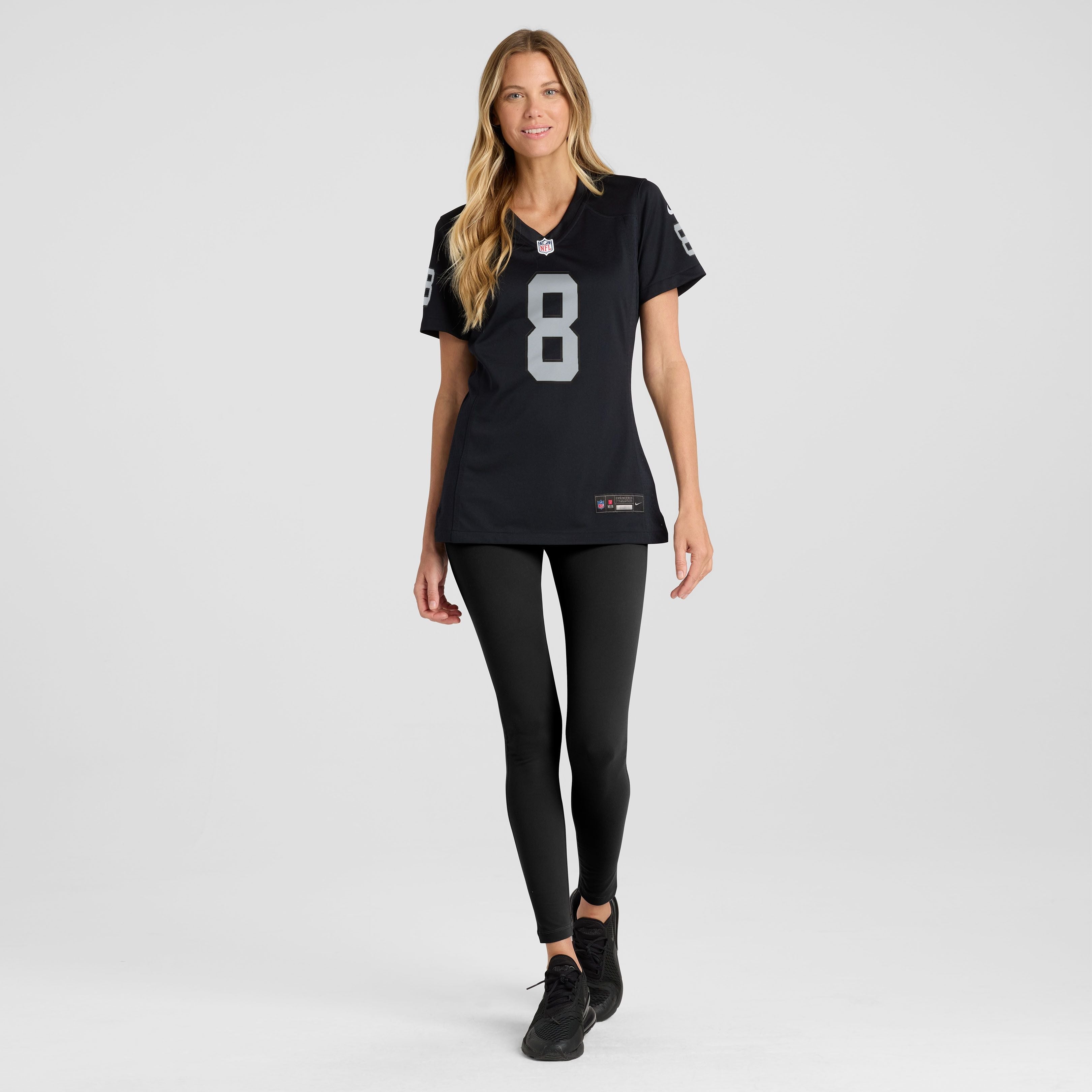 Women's Las Vegas Raiders Kirk Cousins Nike Black Team Game Jersey