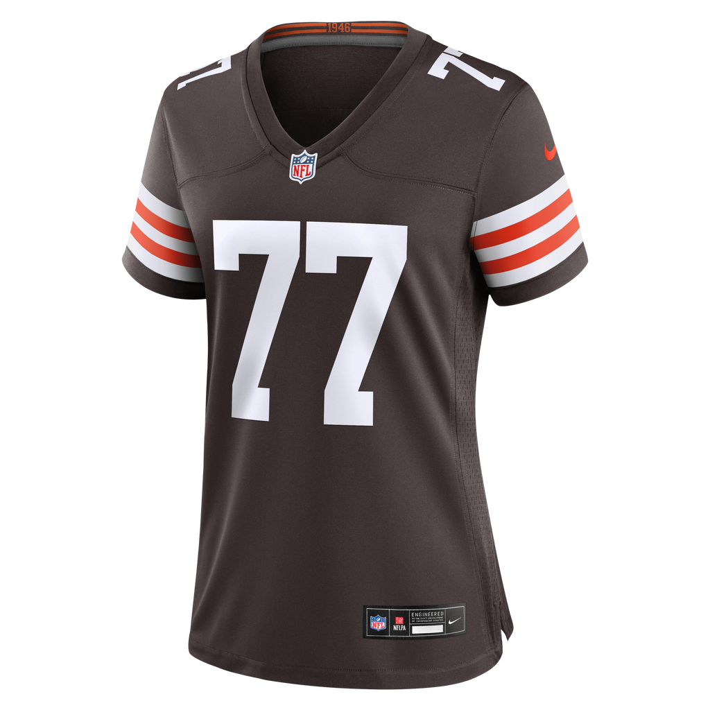 Women's Cleveland Browns Zion Johnson Nike Brown Team Game Jersey