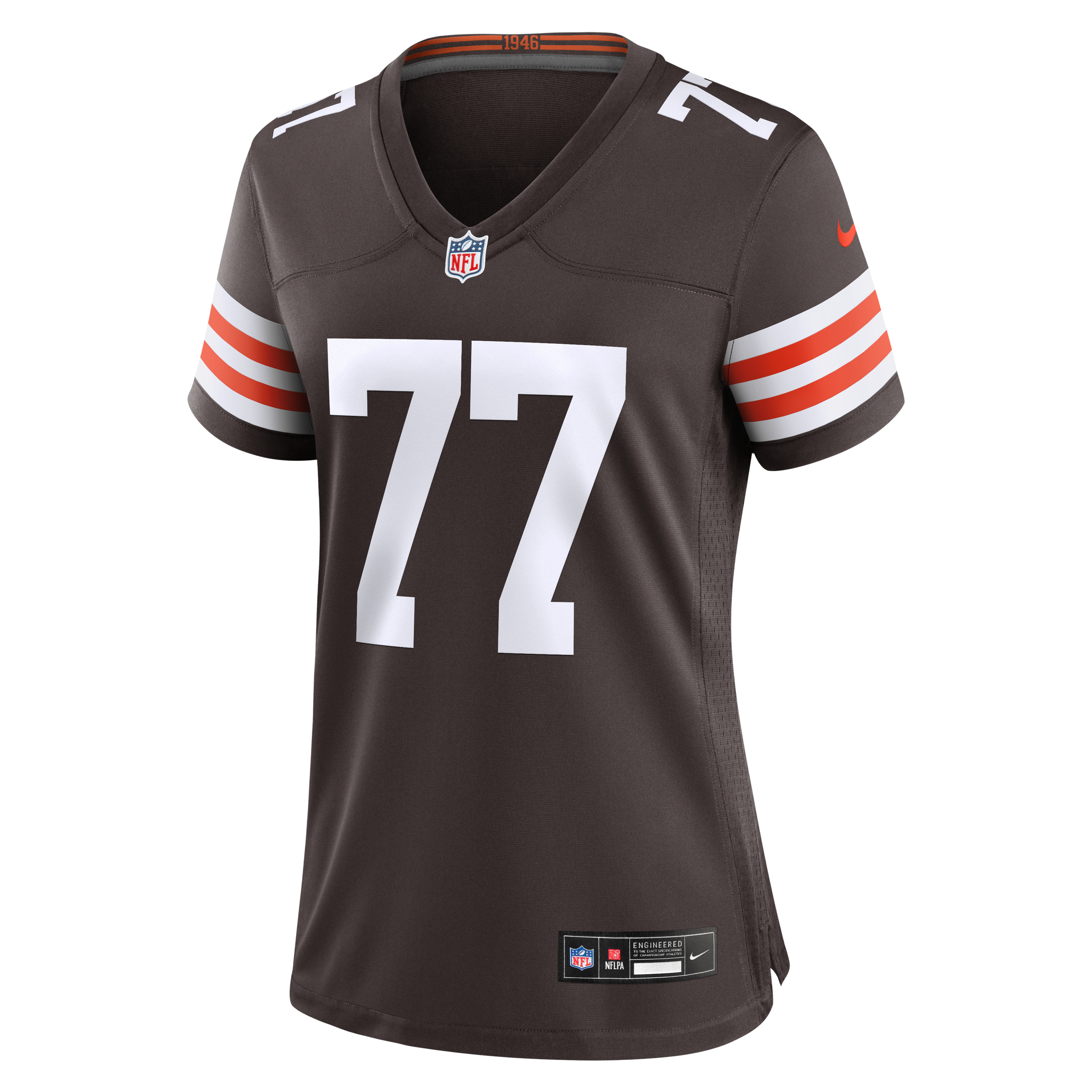 Women's Cleveland Browns Zion Johnson Nike Brown Team Game Jersey