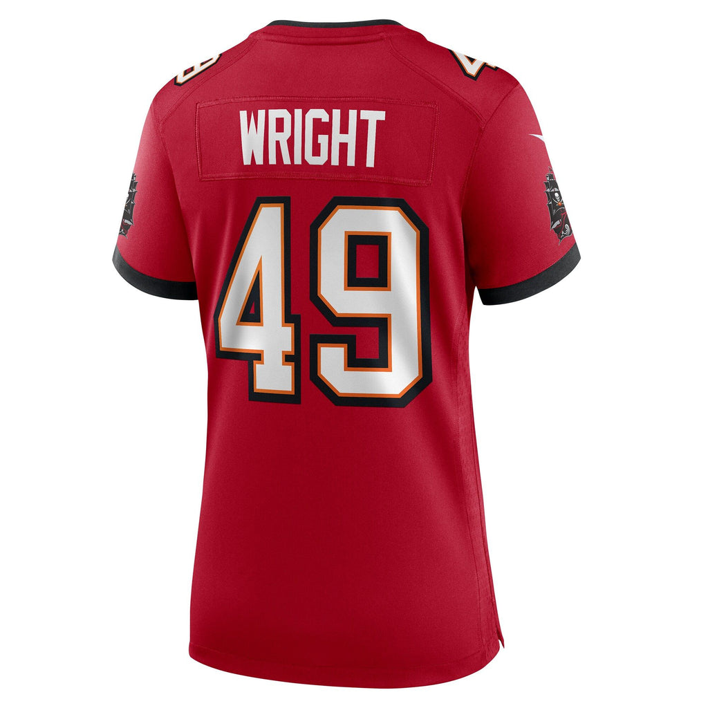 Women's Tampa Bay Buccaneers Owen Wright Nike Red Team Game Jersey