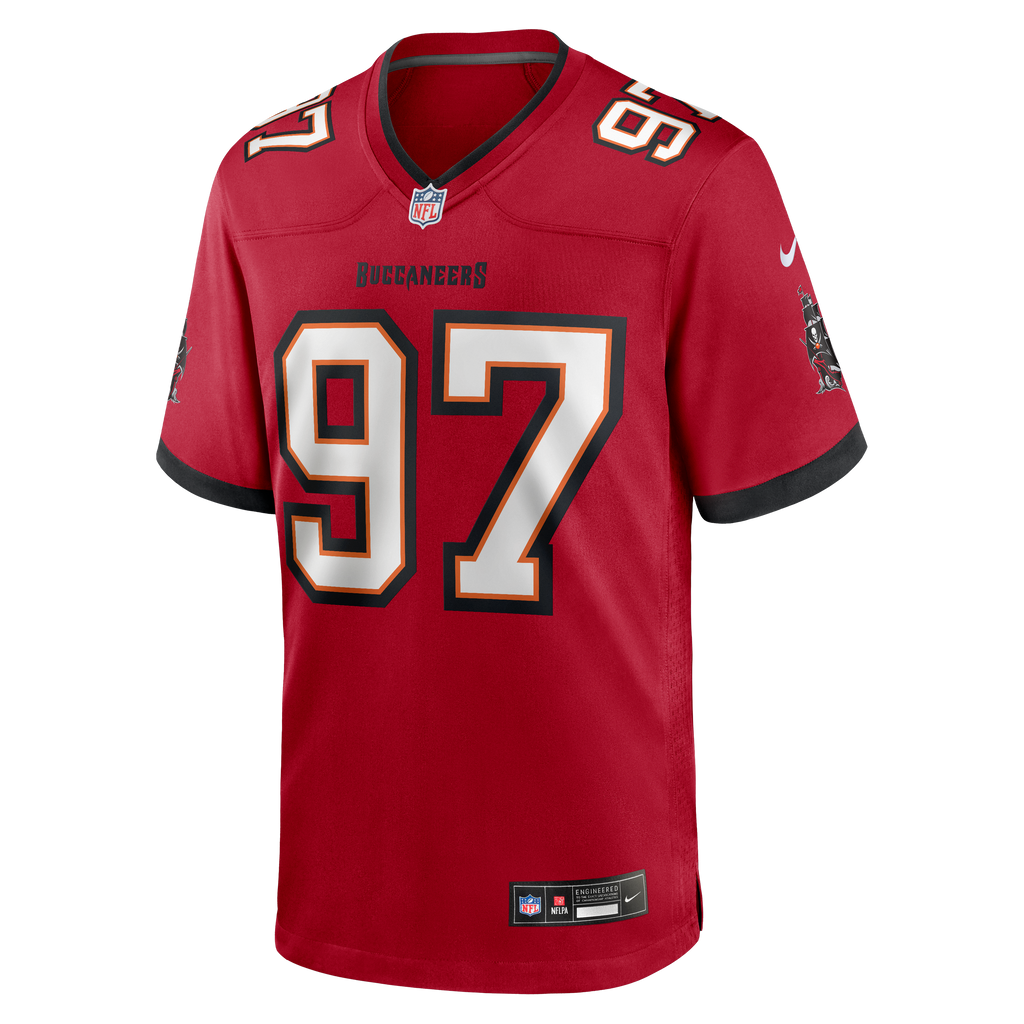 Men's Tampa Bay Buccaneers Al Quadin Muhammad Nike Red Team Game Jersey