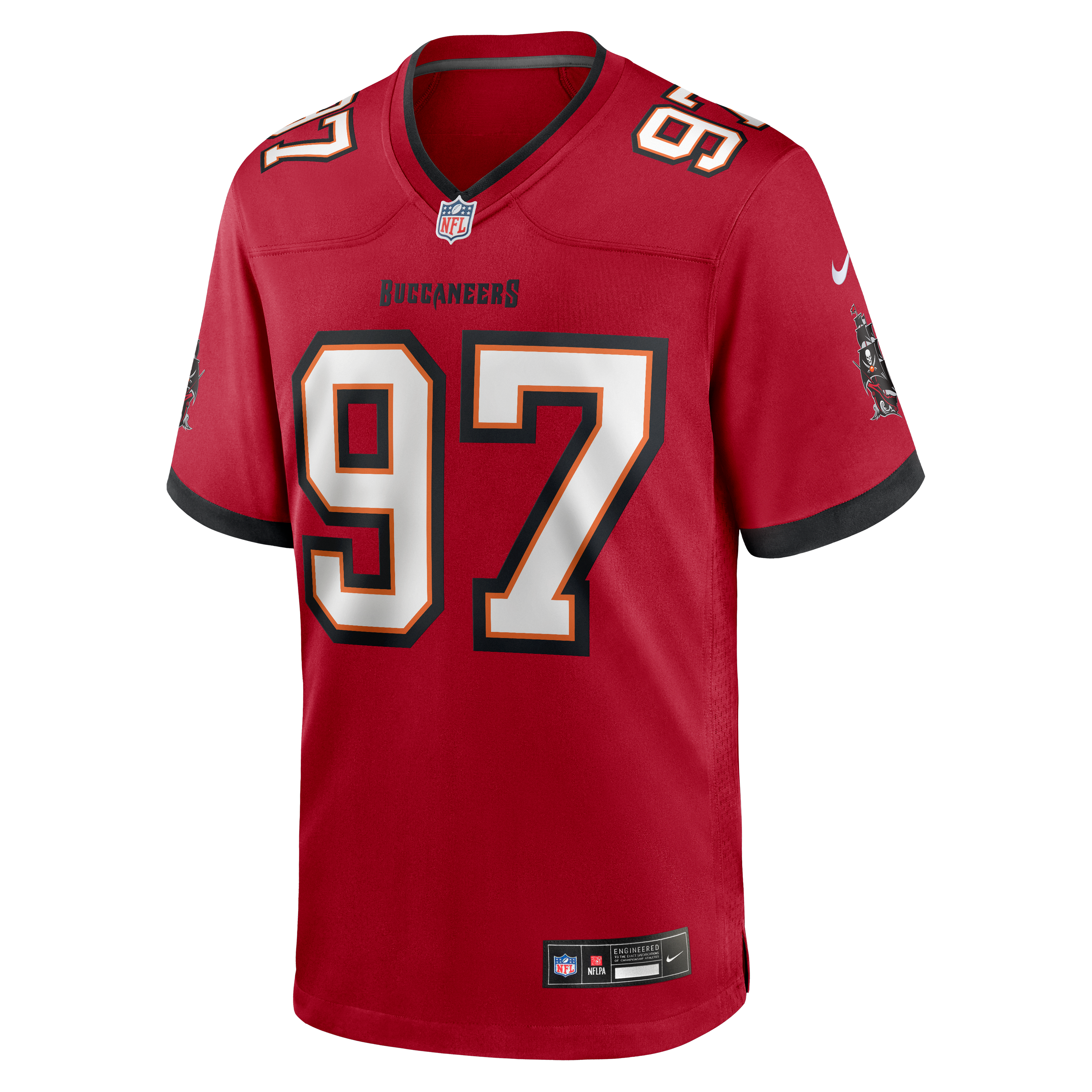 Men's Tampa Bay Buccaneers Al Quadin Muhammad Nike Red Team Game Jersey