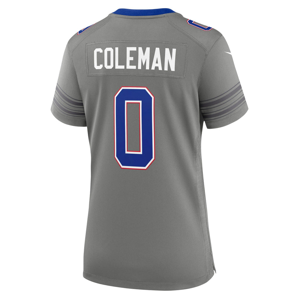 Women's Buffalo Bills Keon Coleman Nike Gray Nickel City Game Jersey