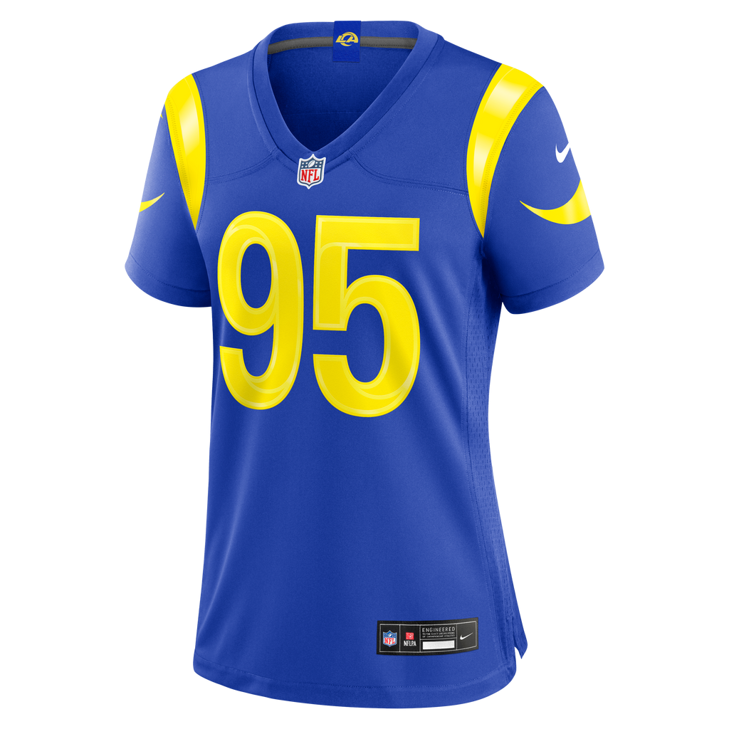Women's Los Angeles Rams Myles Garrett Nike Royal Team Game Jersey
