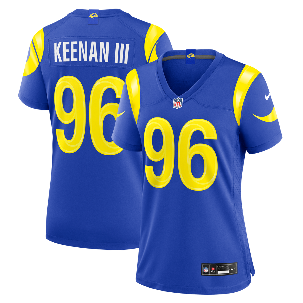 Women's Los Angeles Rams Tim Keenan Iii Nike Royal Team Game Jersey