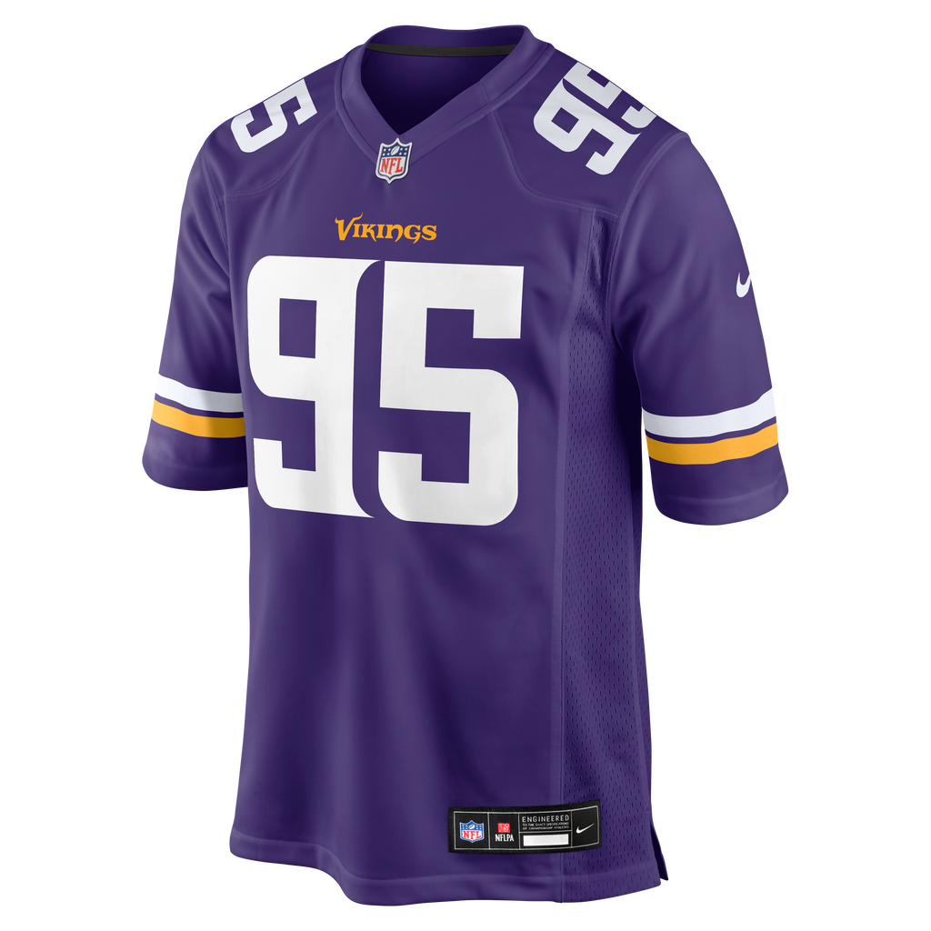 Men's Minnesota Vikings Caleb Banks Nike Purple 2026 Nfl Draft First Round Pick No 18 Team Game Jersey