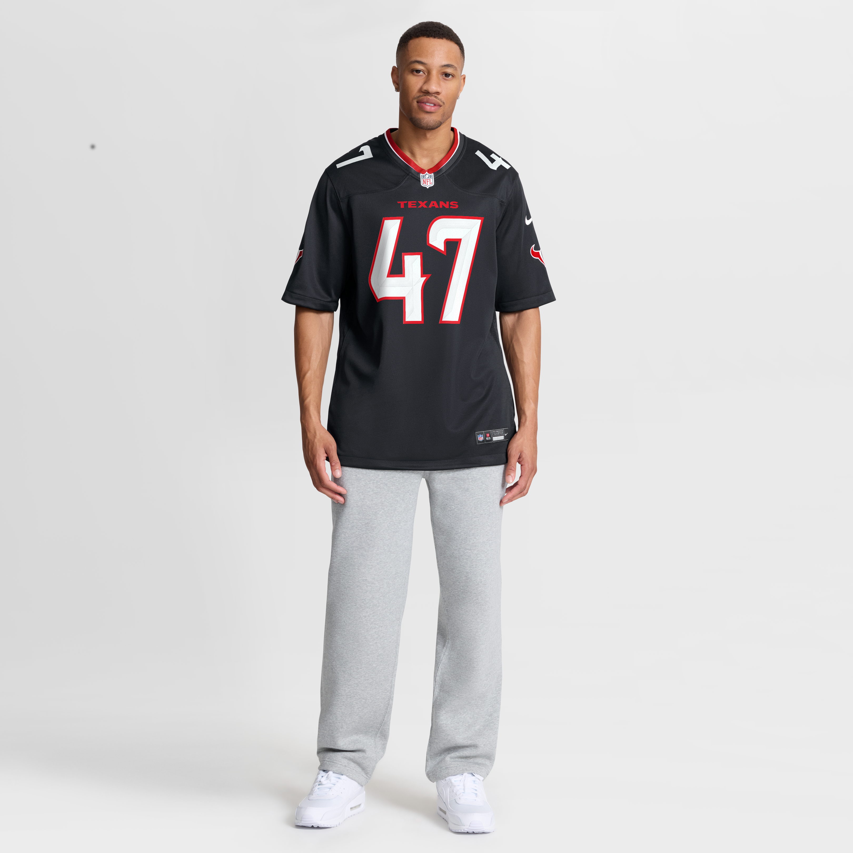 Men's Houston Texans Louis Hansen Nike Navy Team Game Jersey