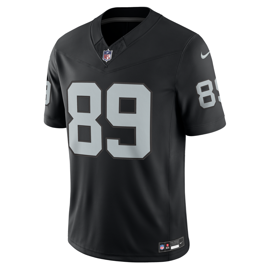 Men's Las Vegas Raiders Brock Bowers Nike Black Team Vapor Fuse Stitched Limited Jersey