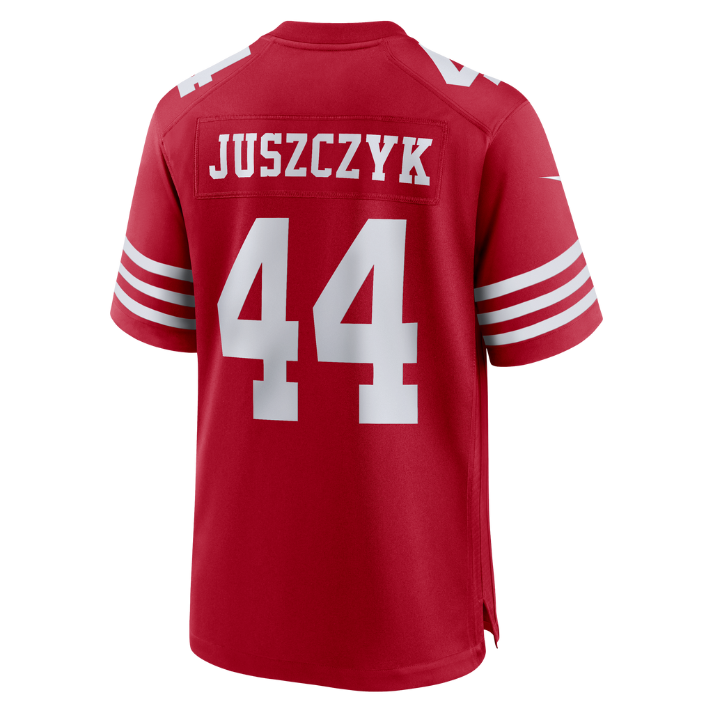 Men's San Francisco 49Ers Kyle Juszczyk Nike Scarlet 80Th Anniversary Game Jersey