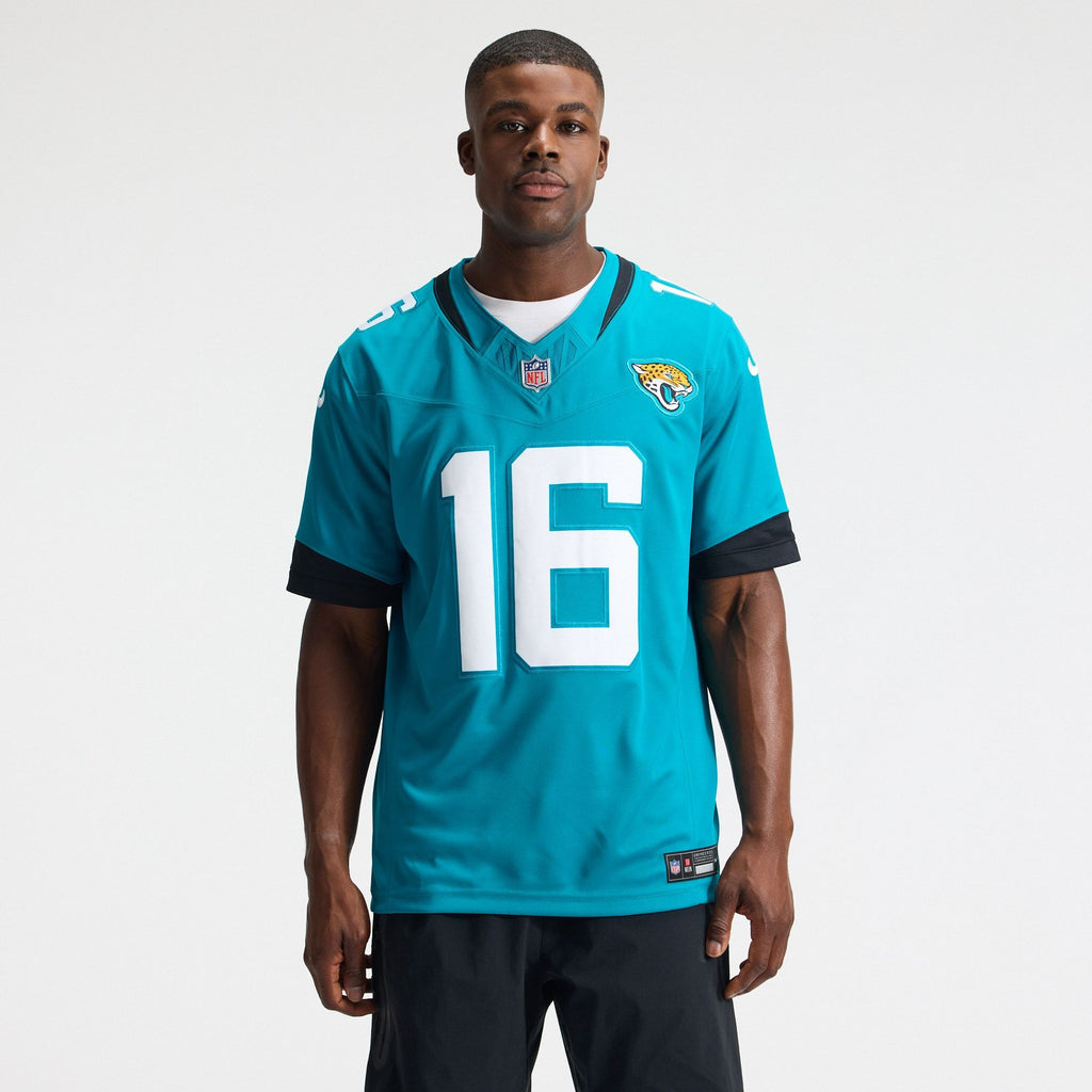 Men's Jacksonville Jaguars Trevor Lawrence Nike Teal Team Vapor Fuse Stitched Limited Jersey